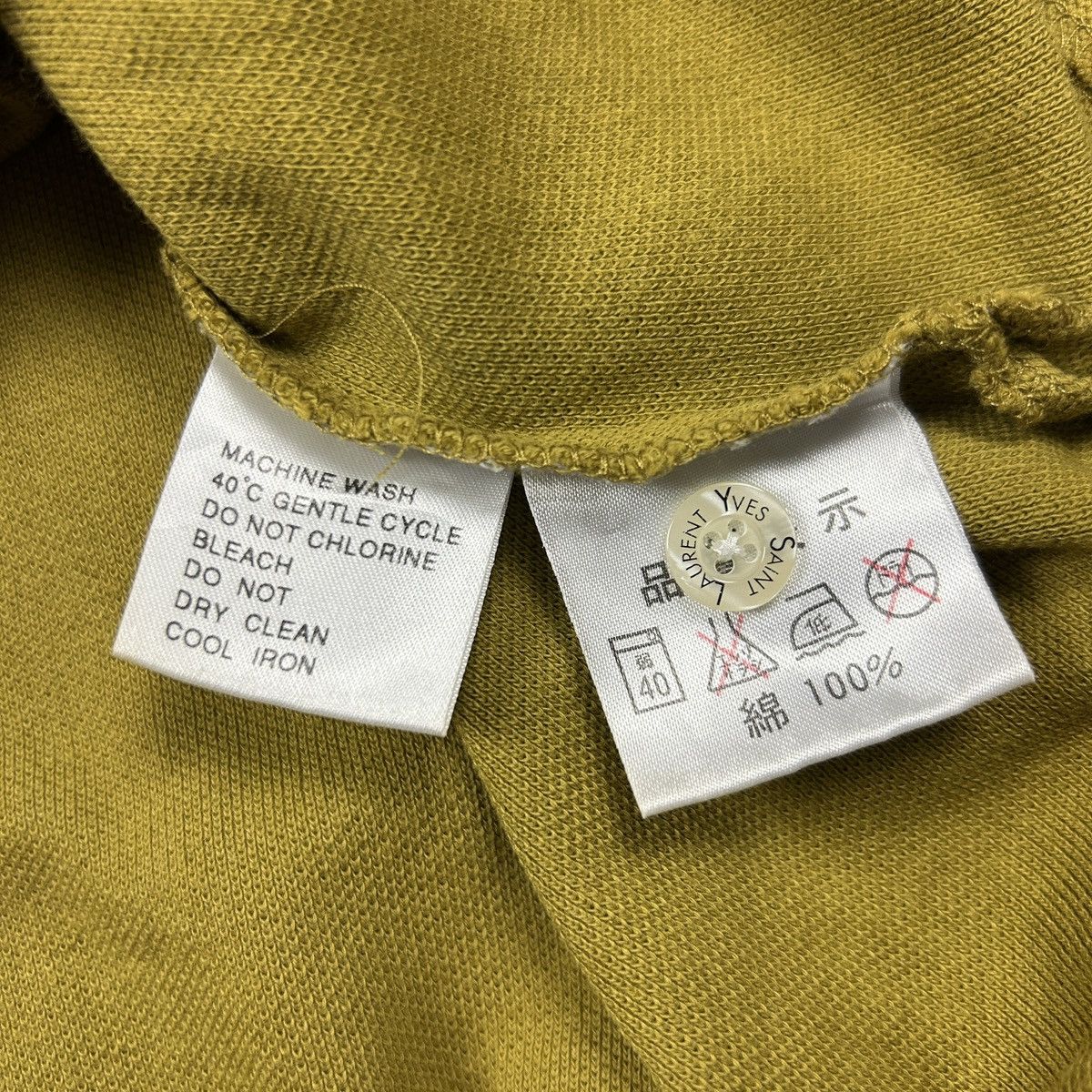 Vintage × Yves Saint Laurent Vintage 1990s Yves Saint Laurent Polo Longsleeve Size US M / EU 48-50 / 2 - 12 Thumbnail