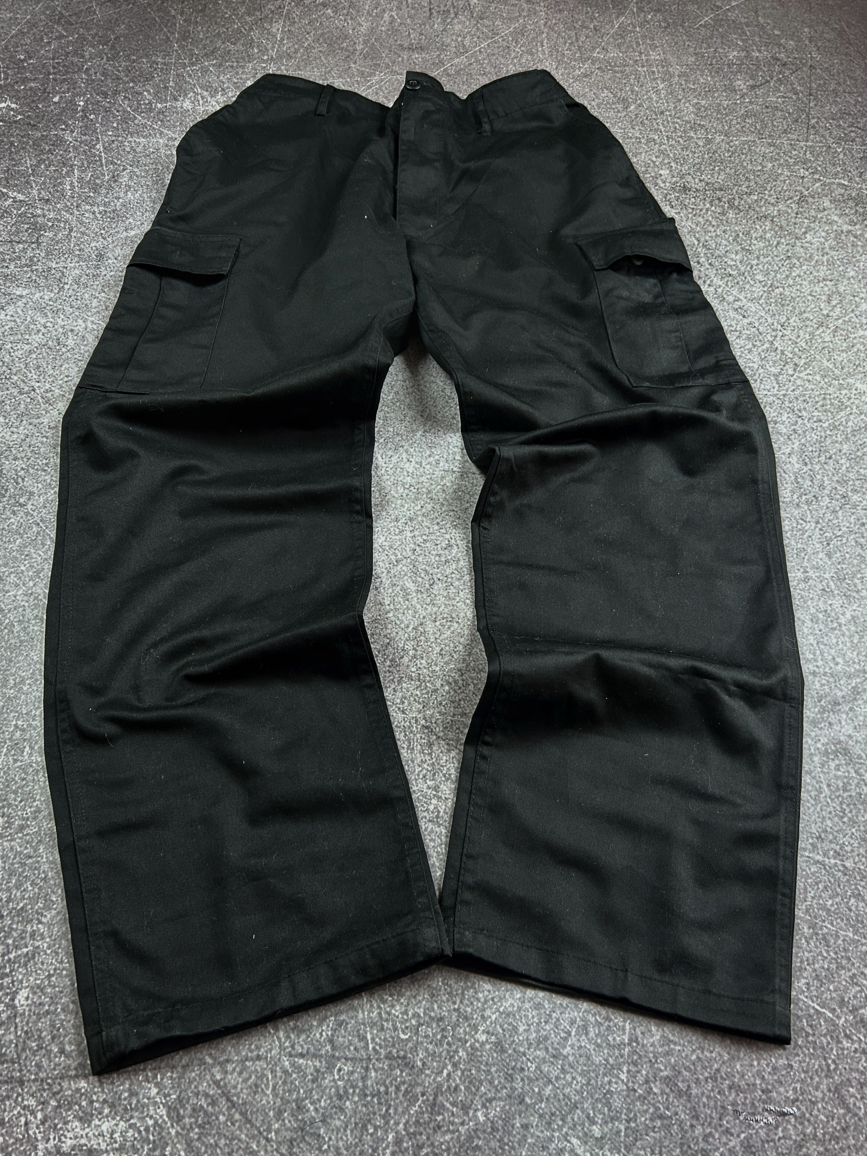 Vintage VTG Balenciaga Rick Owens Style Black Cargo Jeans 90s Y2K Size US 32 / EU 48 - 1 Thumbnail