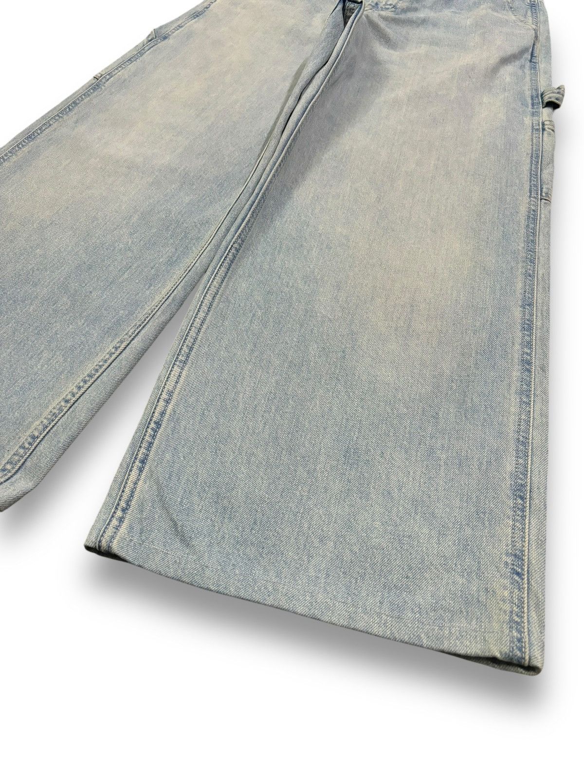 JW Anderson × Uniqlo Vintage JW Anderson x Uniqlo Blue Wash Baggy Carpenter Jeans Size US 30 / EU 46 - 8 Thumbnail