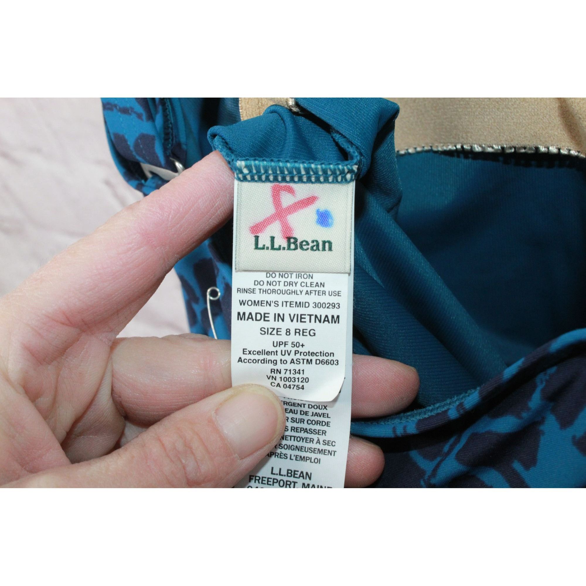 L.L. Bean × Swims LL Bean Women's Shaping Swimwear Soft Drape Tankini Top Size M / US 6-8 / IT 42-44 - 7 Thumbnail