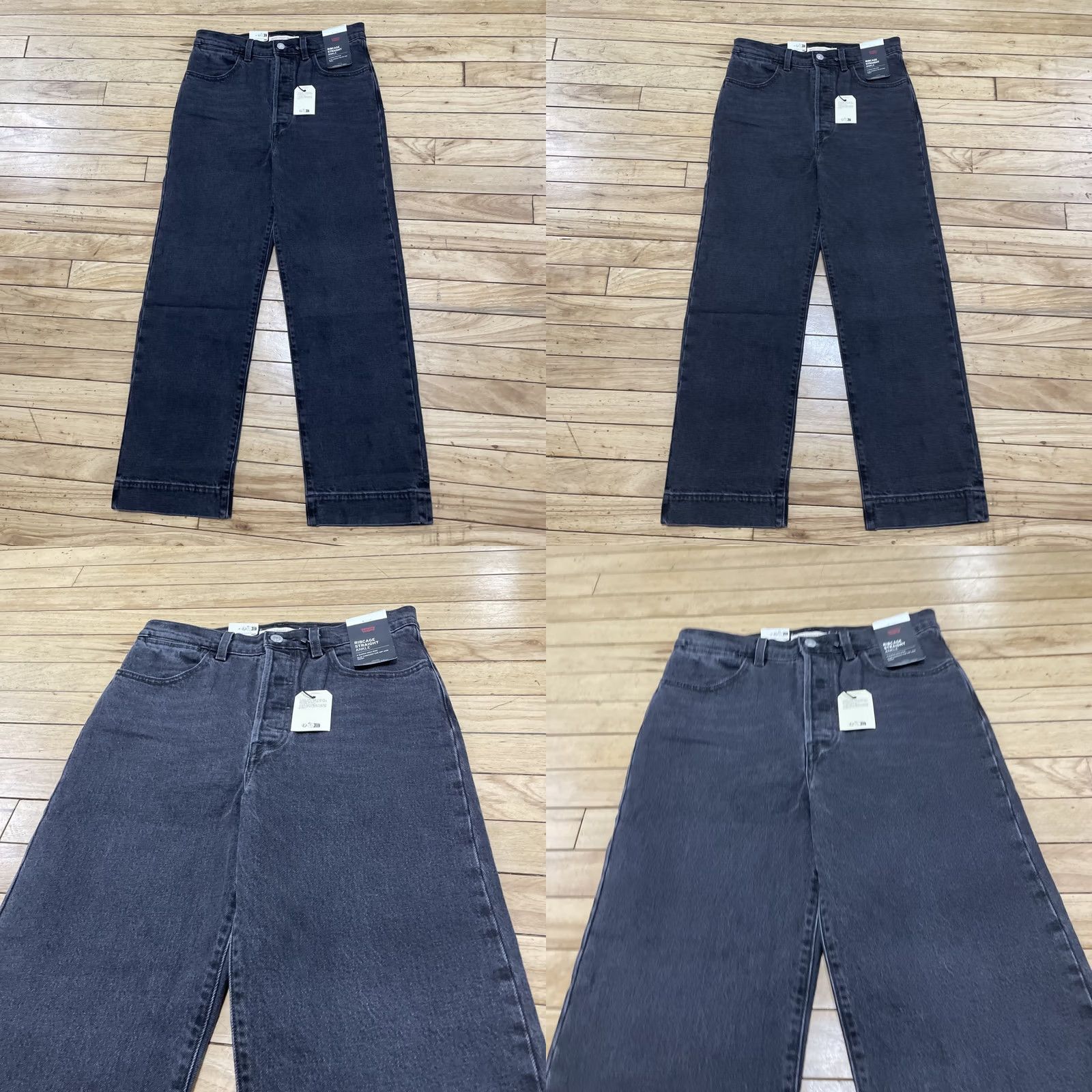 Levi's VINTAGE Levis Ribcage Straight Jeans Adult 27x27 Black Ankle High Rise Denim NEW 27x27 Womens Jeans Size 27" / US 4 / IT 40 - 9 Thumbnail