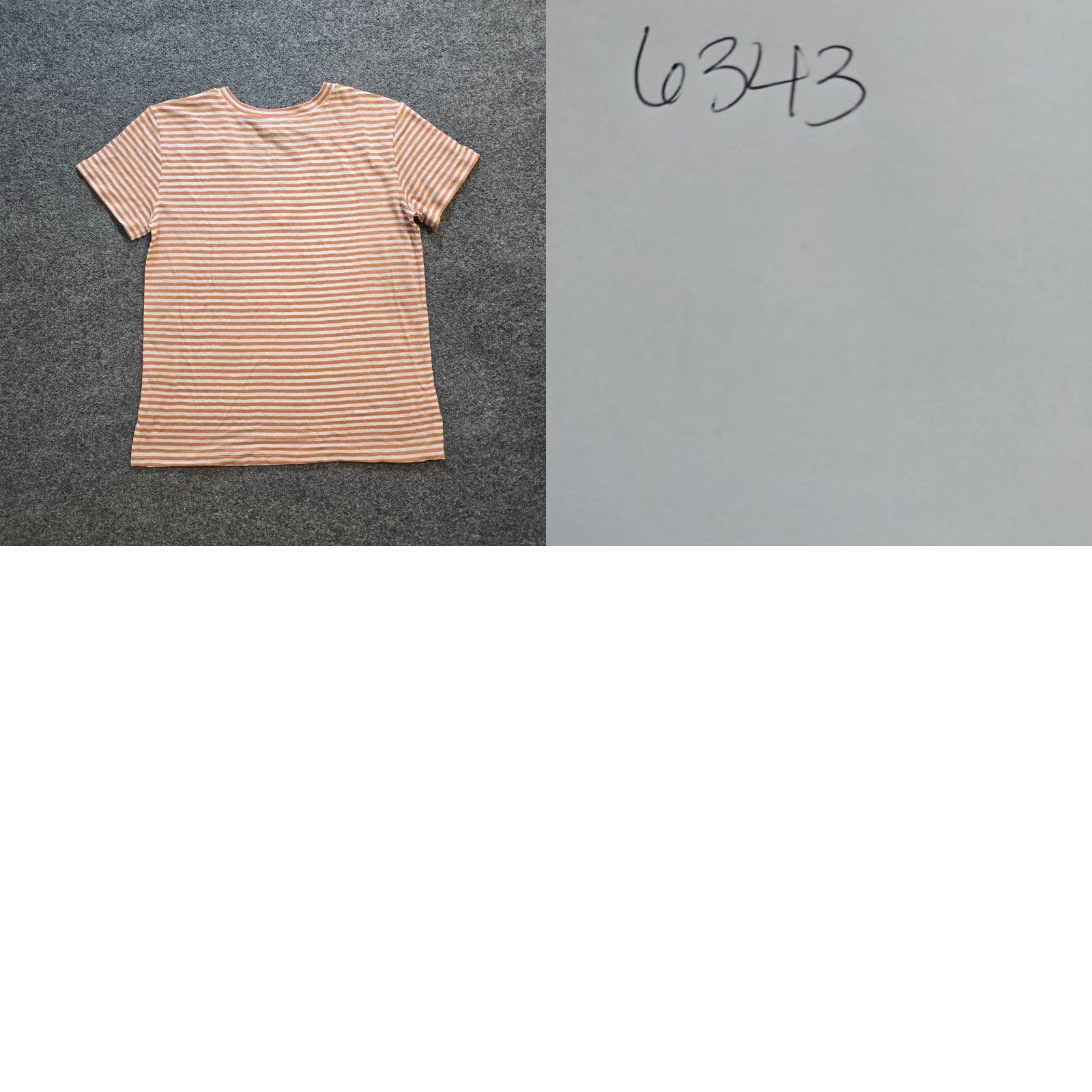 Vintage **Haven Orange White Striped Linen Women's XS T-Shirt** User: **Haven Women's XS Orange White Striped Linen T-Shirt** Size XS / US 0-2 / IT 36-38 - 8 Thumbnail