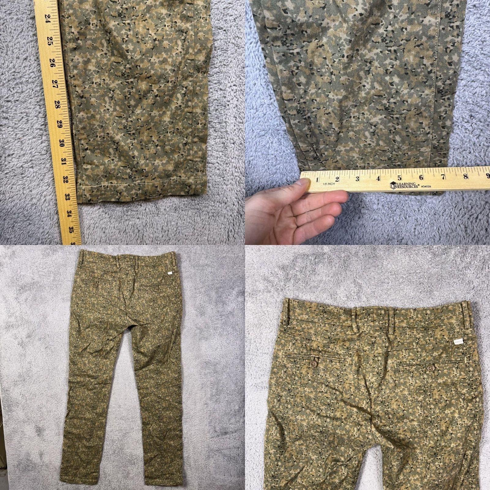 Levi's Levis Pants Mens 32x34 Camo Trouser Army Utility Baggy Work Military Fatigue Cargo Pants Mens Regular Green Camouflage Army Theme 90s? Size US 32 / EU 48 - 9 Thumbnail