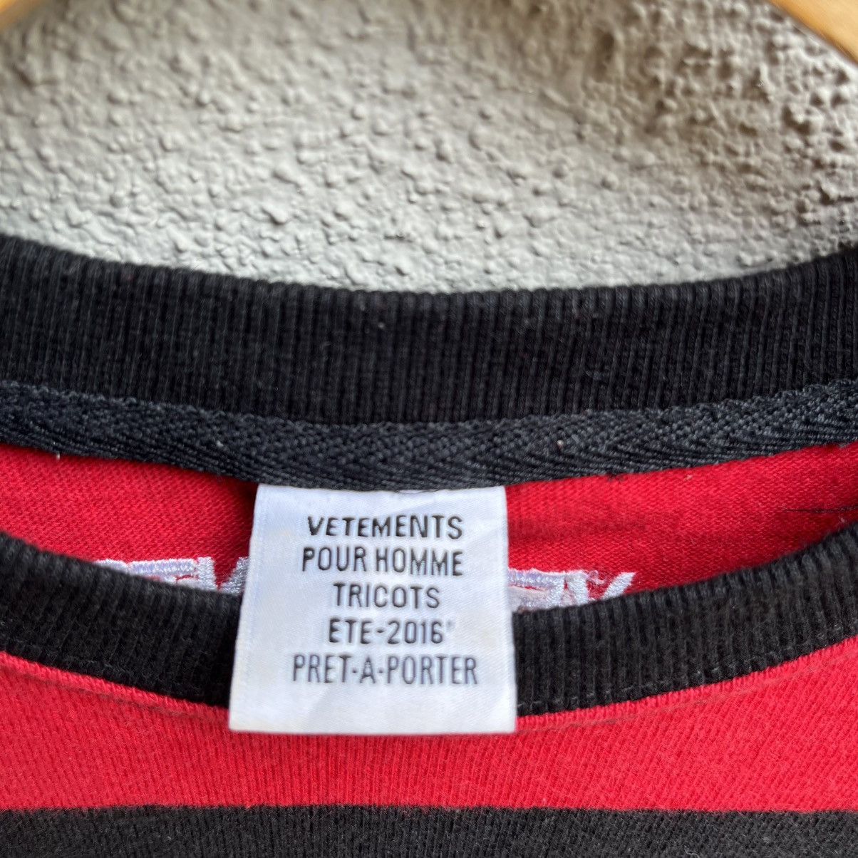 Vetements VETEMENTS border stripes longsleeves Size US XL / EU 56 / 4 - 5 Thumbnail