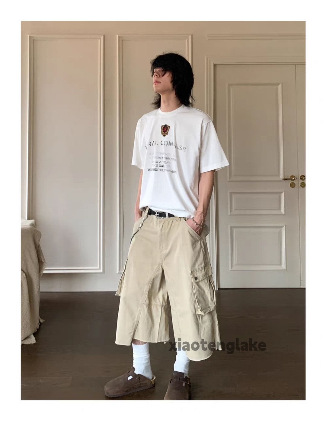 Designer Unisex outdoor utility loose baggy hiphop work shorts Size US 33 - 9 Thumbnail