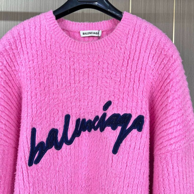Balenciaga Balenciaga Cursive mohair sweater Size XS / US 0-2 / IT 36-38 - 4 Thumbnail
