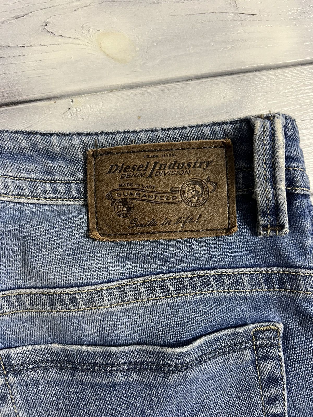 Diesel Rare Luxury Jeans Diesel Distressed Slim Skinny Size US 31 - 10 Thumbnail