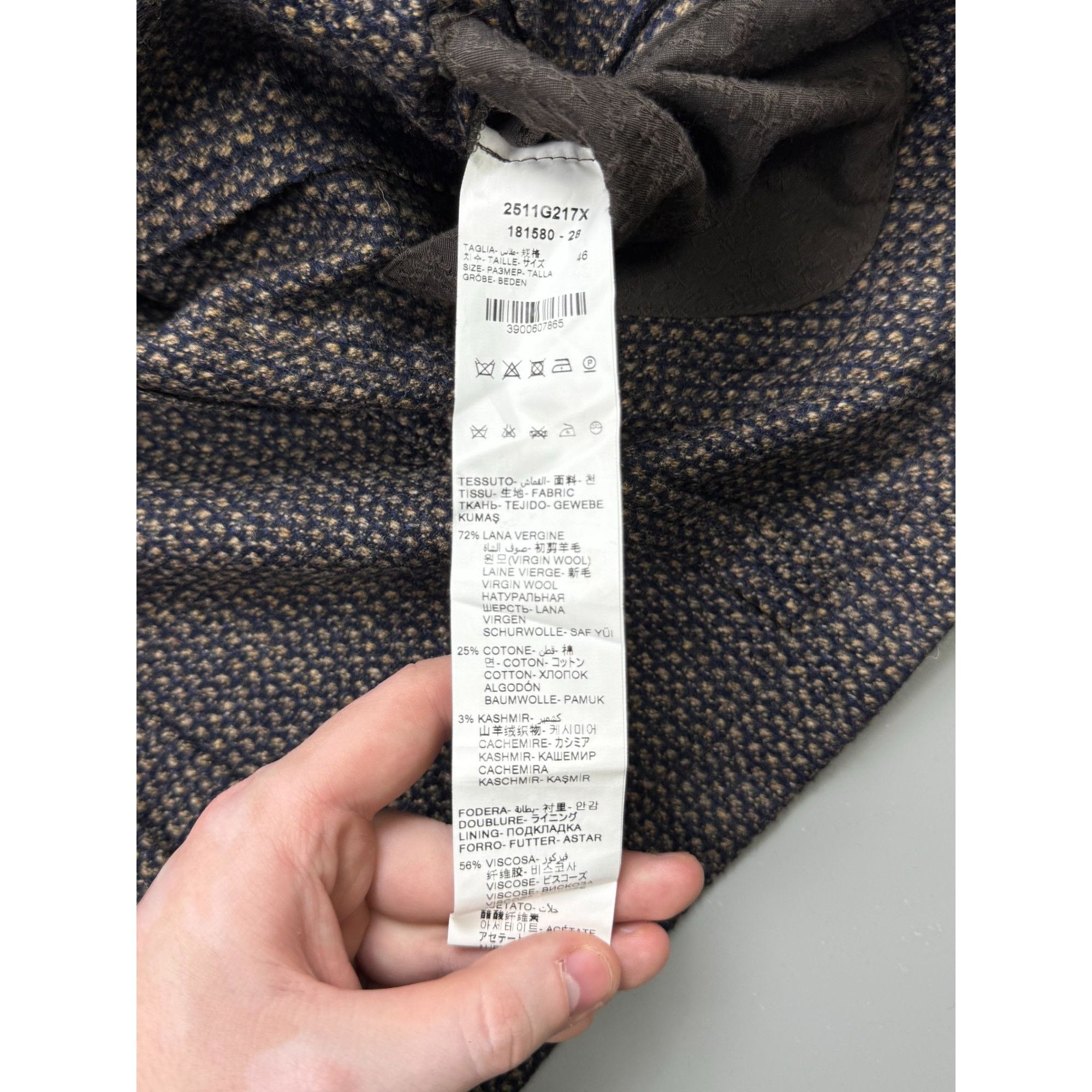 Paoloni Paoloni Wool Cotton Cashmere Two Button Blazer (Y1251) Size 36R - 6 Thumbnail