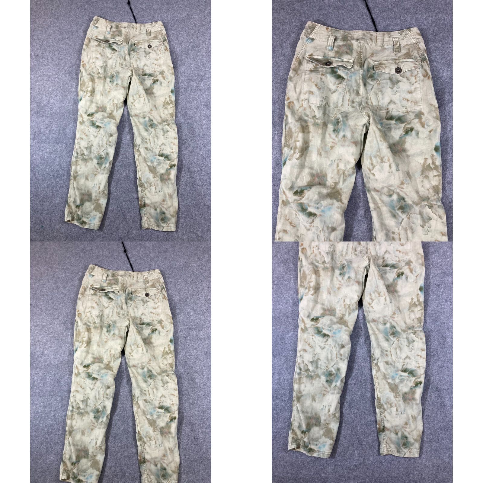 Anthropologie Anthropologie The Wanderer Cargo Pants Womens 27 Khaki Green Tie-Dye Utility Pockets Bohemian Outdoor Size 27" / US 4 / IT 40 - 8 Thumbnail