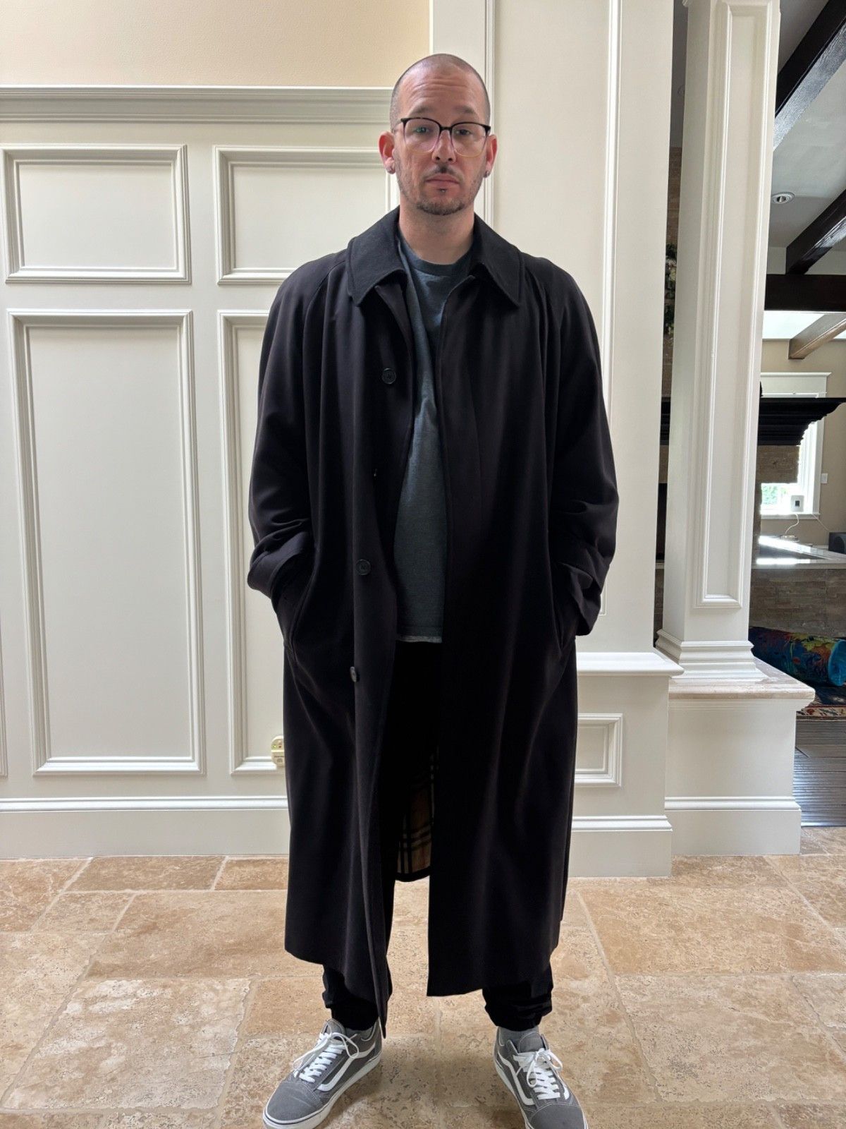 Burberry Burberry London M46 Black Trench Coat Size US L / EU 52-54 / 3 - 4 Thumbnail