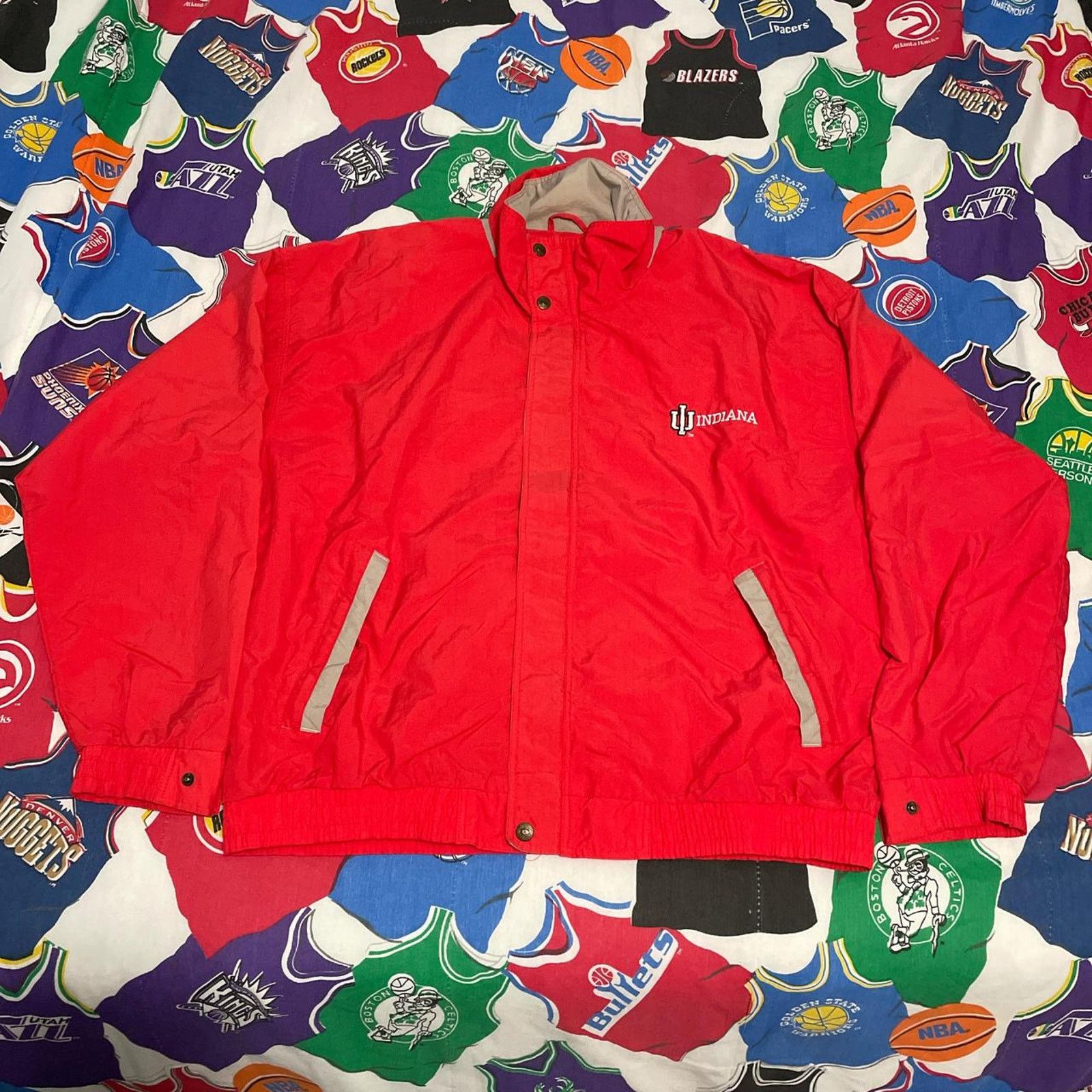 Champion × Vintage Vintage NCAA Indiana Hoosiers Basketball Windbreaker Jacket Size US L / EU 52-54 / 3 - 1 Thumbnail