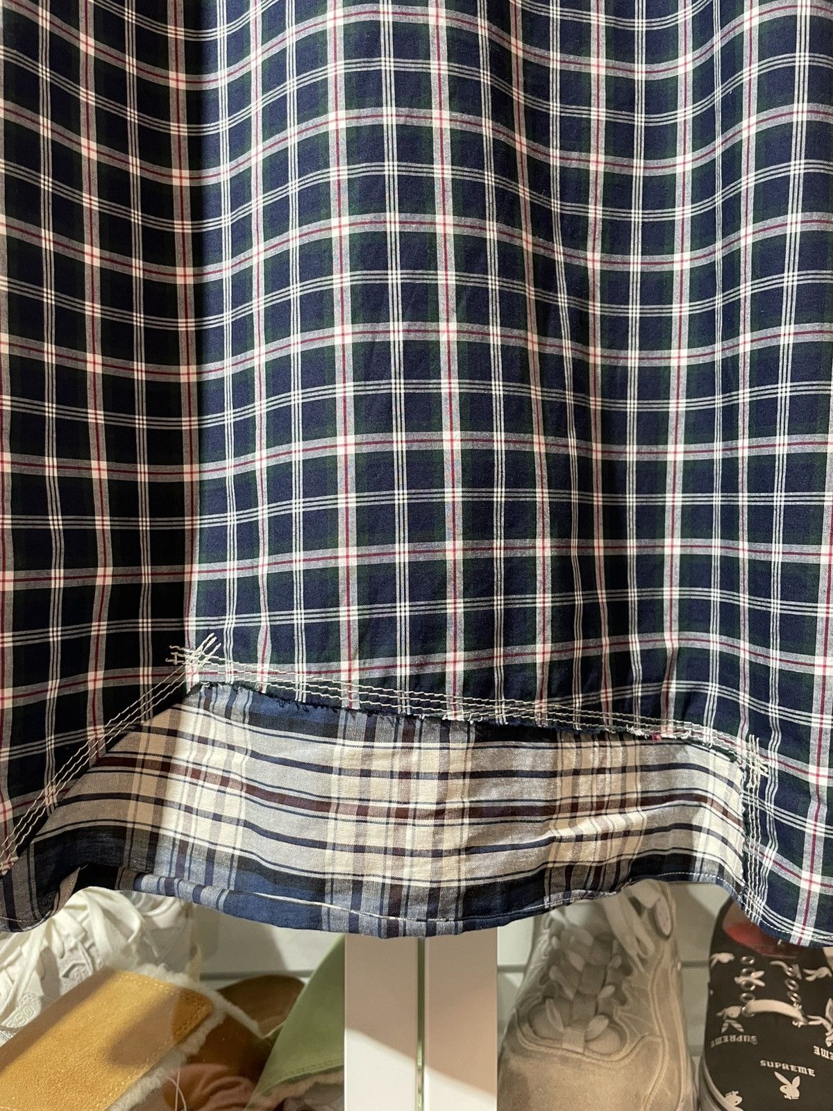 Comme des Garcons × Junya Watanabe Junya Watanabe CDG Man plaid shirt patchwork details Size US L / EU 52-54 / 3 - 7 Thumbnail