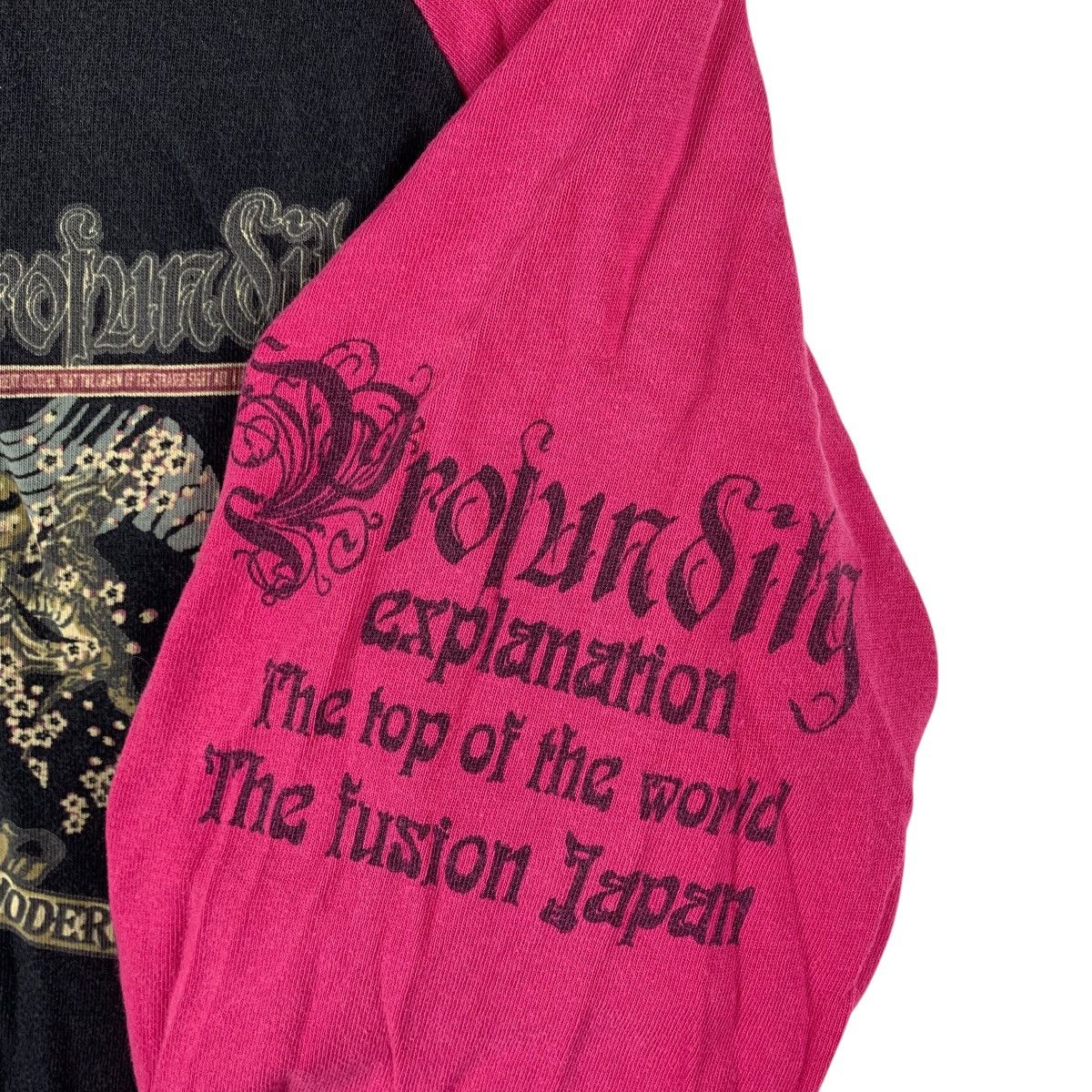 Other Vintage Profundity "The Fusion Japan" Raglan Long sleeve tee Size US L / EU 52-54 / 3 - 8 Thumbnail