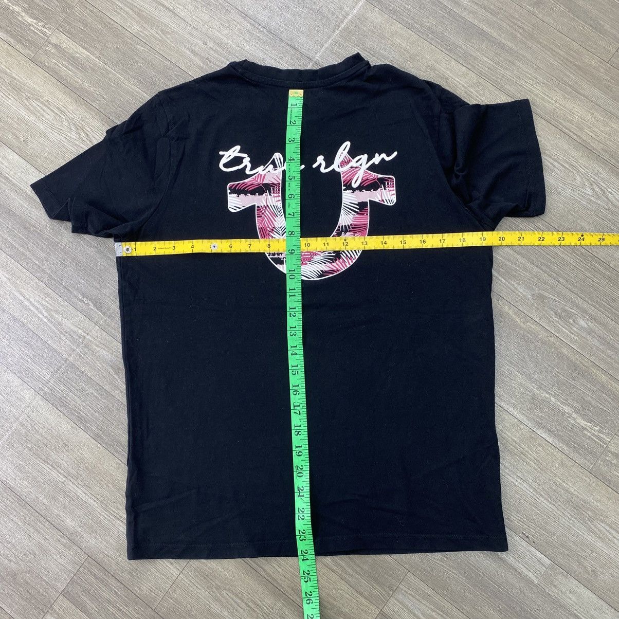 True Religion Vintage True Religion Palm Leaf Patterned Horseshoe Logo Tee Size US M / EU 48-50 / 2 - 12 Thumbnail