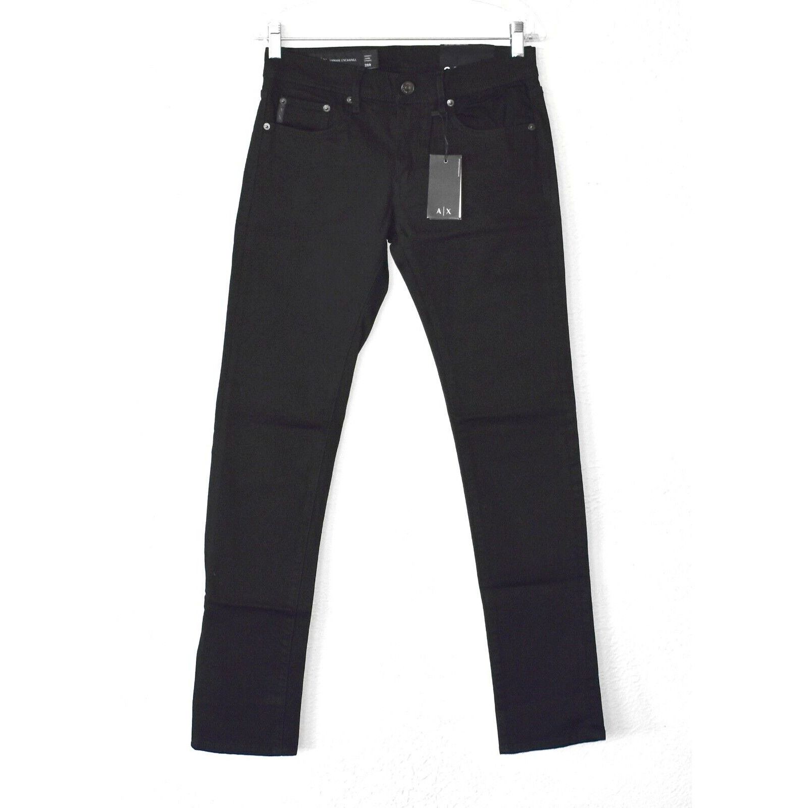 Armani Exchange B0 NWT ARMANI EXCHANGE Black Skinny Jambe Etroite Jeans 28 R Size 28" / US 6 / IT 42 - 1 Thumbnail