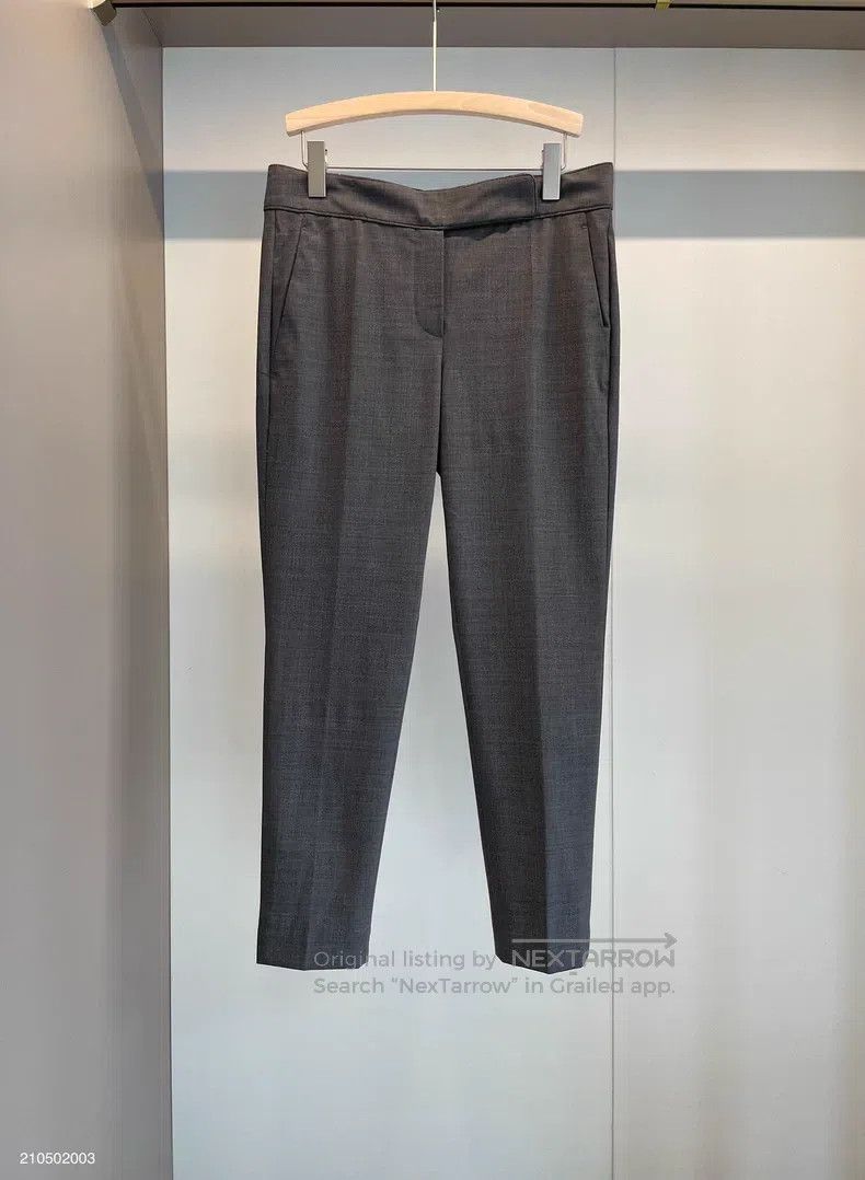 Brunello Cucinelli Brunello Cucinelli Grey Wool Casual Trousers Size 27" / US 4 / IT 40 - 1 Thumbnail
