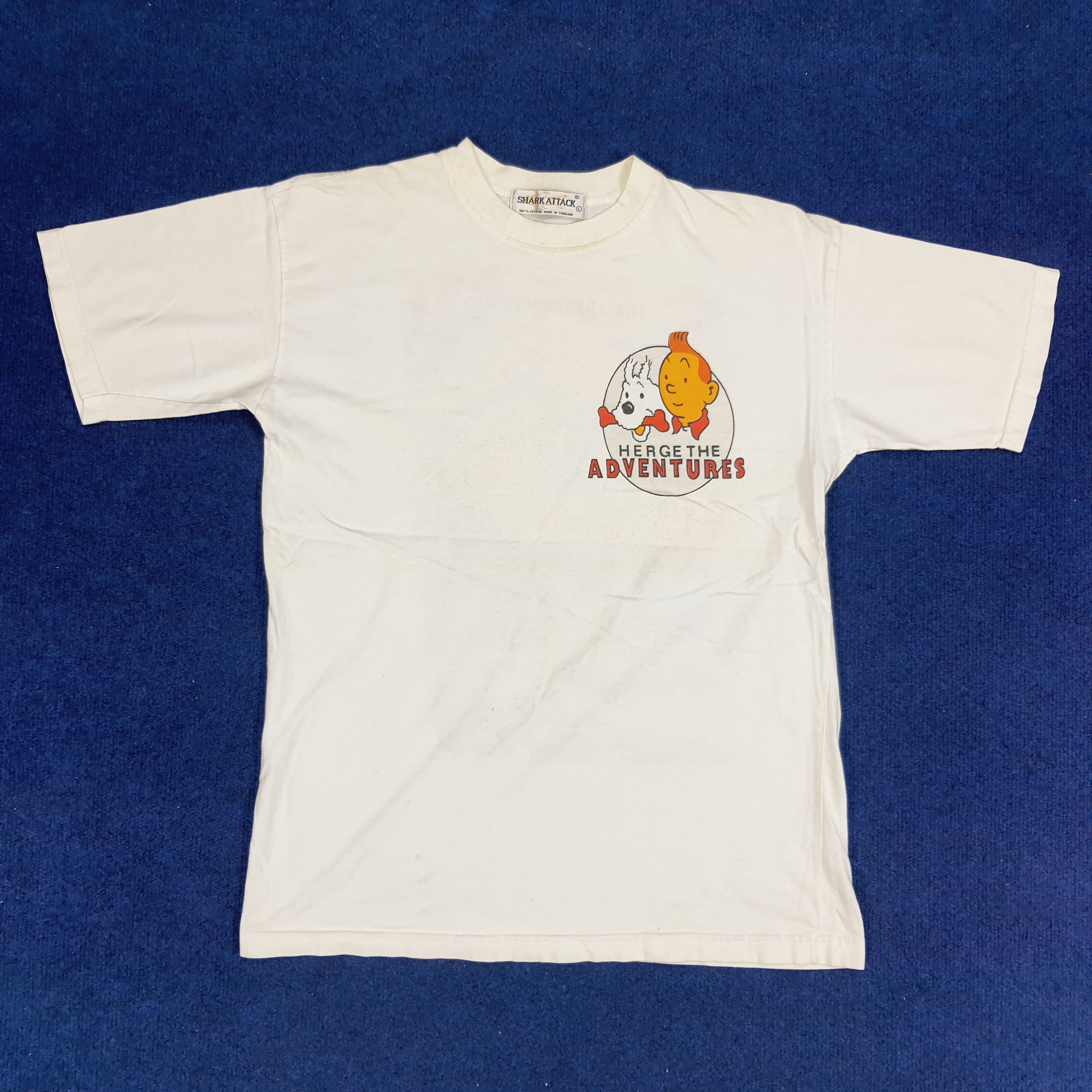 Vintage Vintage The Adventure of Tin Tin The Black Island Tshirt Size US M / EU 48-50 / 2 - 3 Thumbnail
