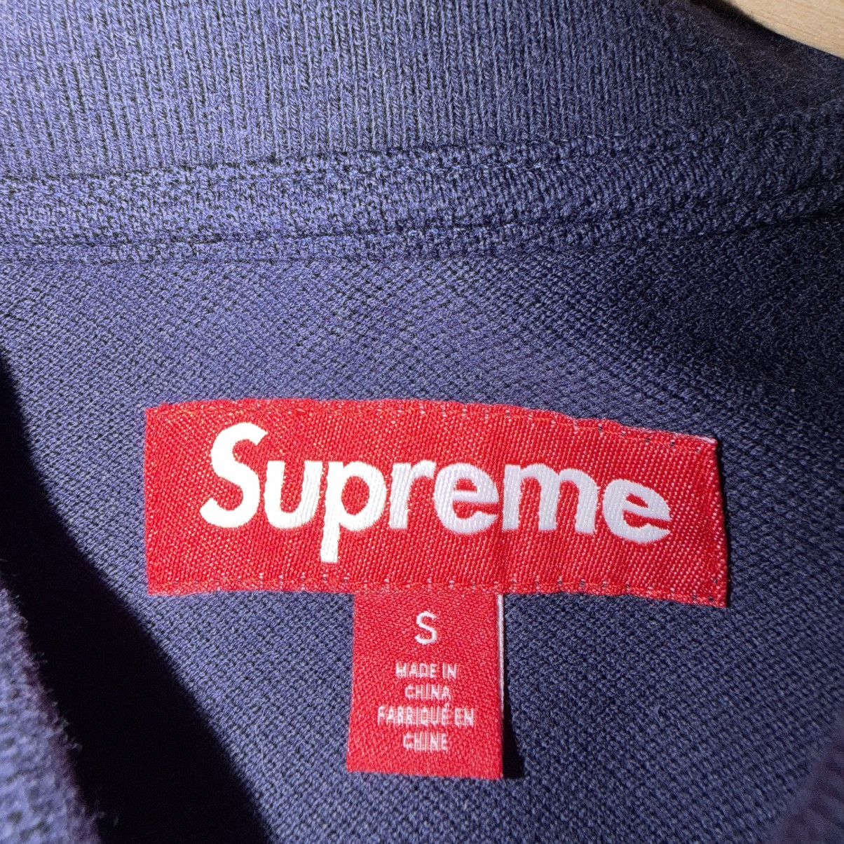 Supreme Supreme Striped Cursive Polo SS25 Size US S / EU 44-46 / 1 - 3 Thumbnail