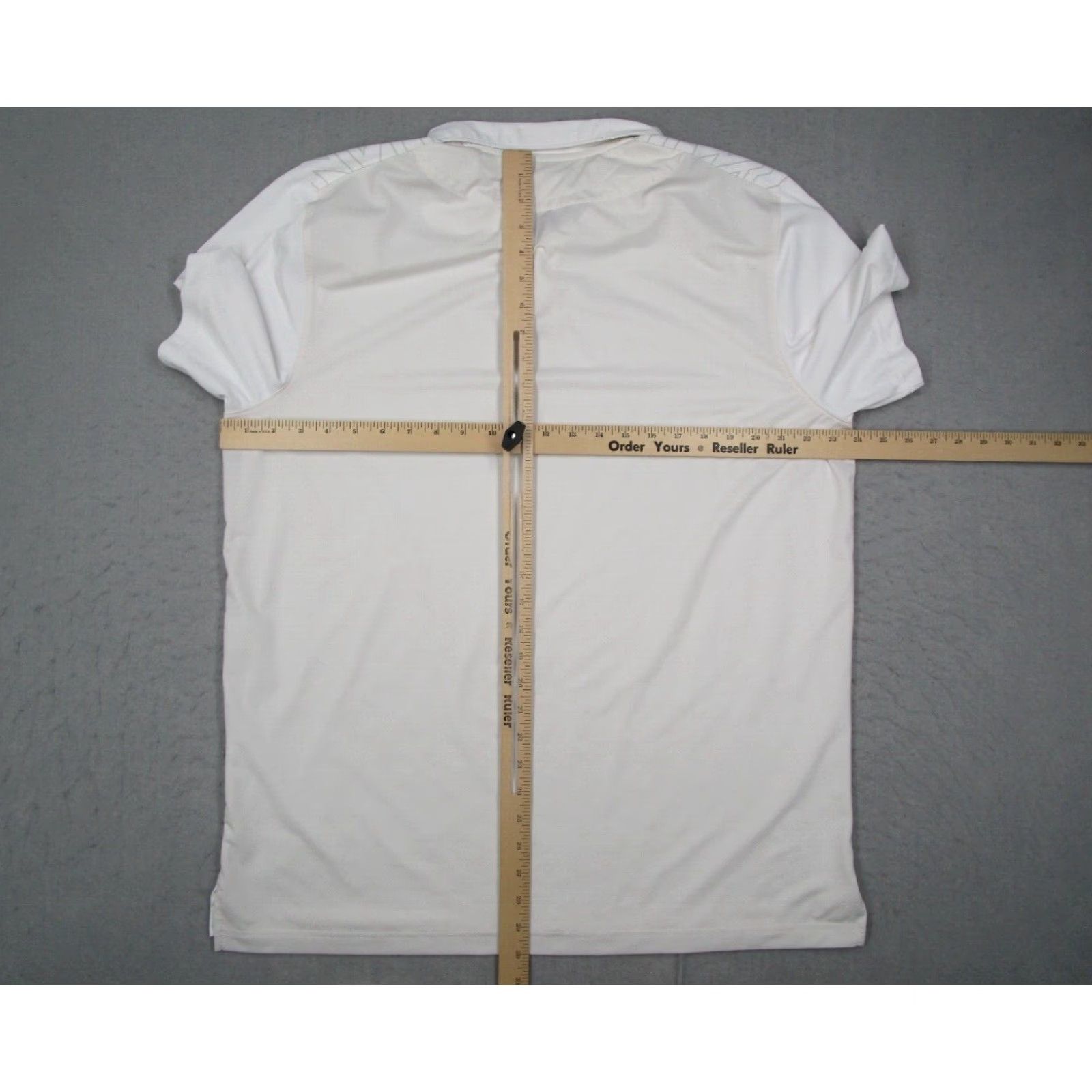 Oakley Oakley Polo Shirt Mens 2XL White Hydrolix Golf Performance Top Half Leader Geometric Logo All Seasons Casual Business Travel Wear Mens Size US XXL / EU 58 / 5 - 4 Thumbnail