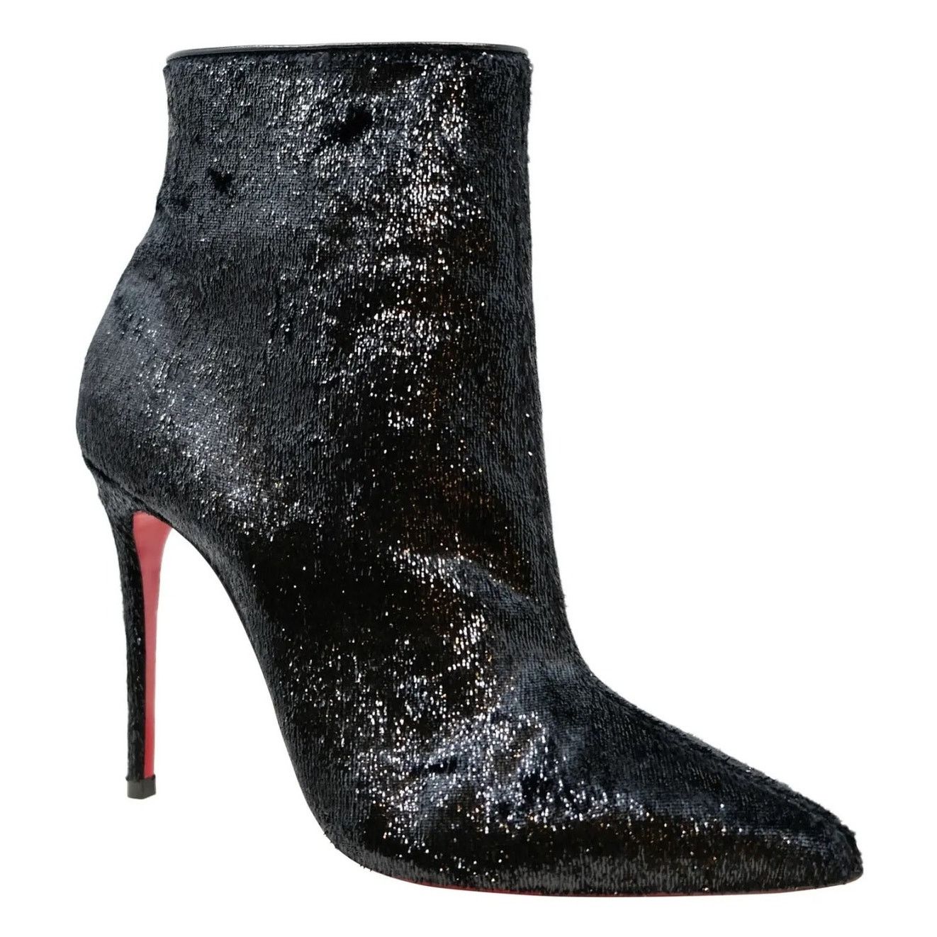 Christian Louboutin Christian Louboutin Black Velour So Kate Booty Pointy Toe 36 Size US 6 / IT 36 - 2 Thumbnail