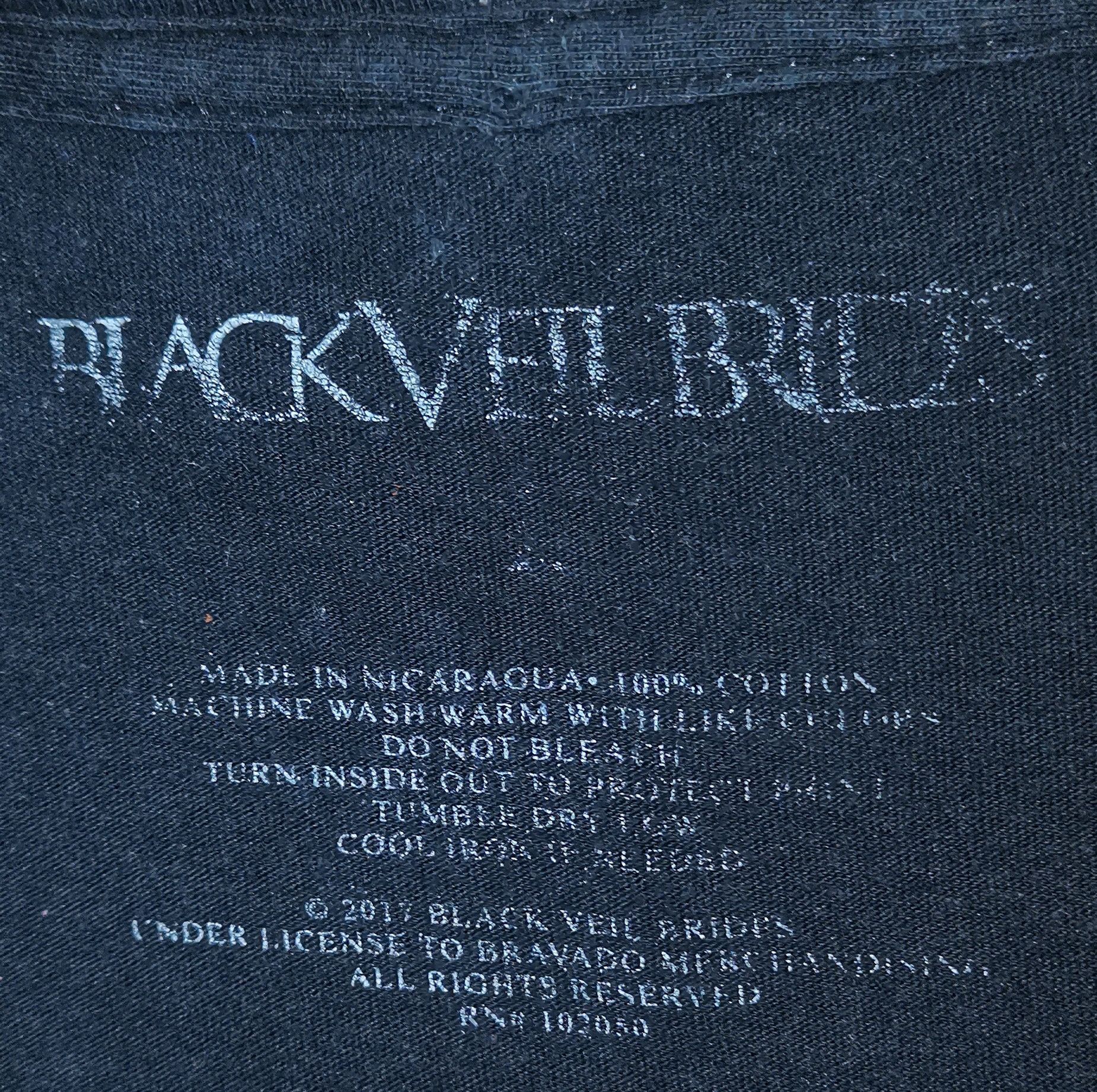 Band Tees BLACK VEIL BRIDES ©2017 SHIRT Size US L / EU 52-54 / 3 - 2 Thumbnail