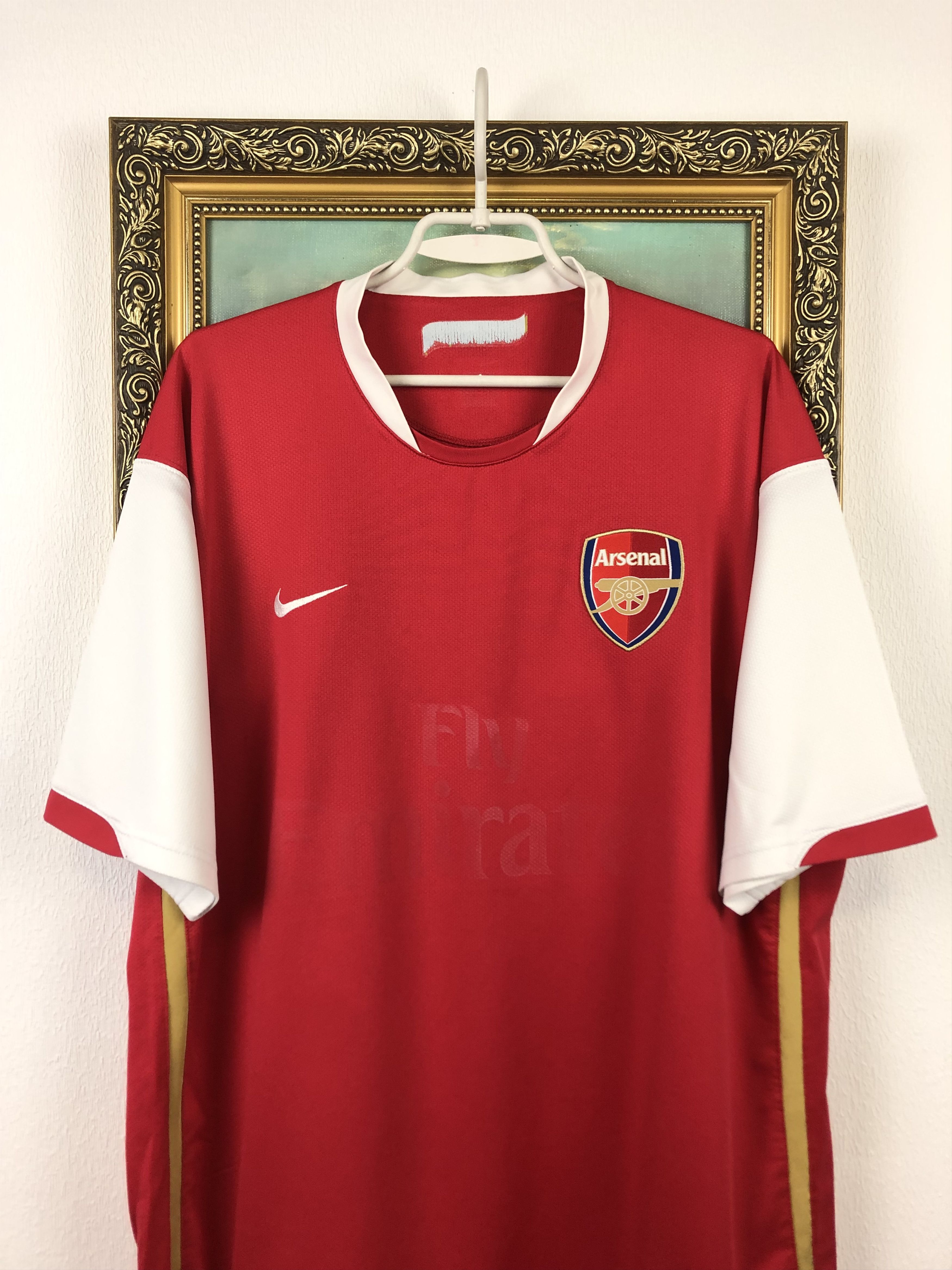 Nike Arsenal football shirt 2006 Soccer Jersey Gunners Tee Hype Size US XXL / EU 58 / 5 - 2 Thumbnail