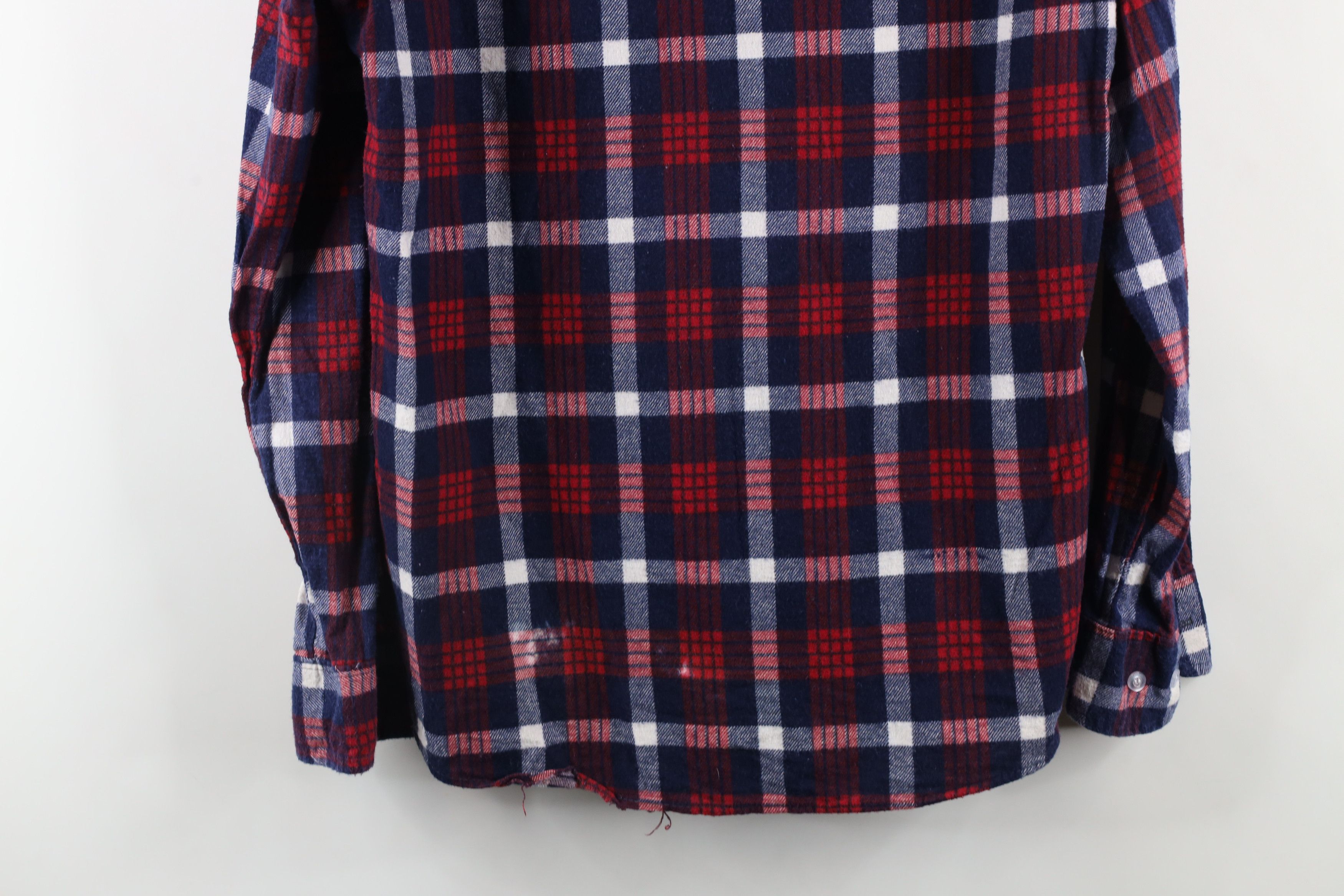 Vintage Vintage 70s Streetwear Flannel Collared Button Shirt USA Size US S / EU 44-46 / 1 - 11 Thumbnail
