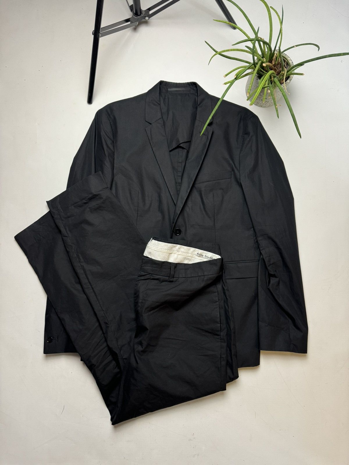Acne Studios × Vintage Rare vintage Acne Studios Suit black size 52 y2k Size 52L - 1 Thumbnail