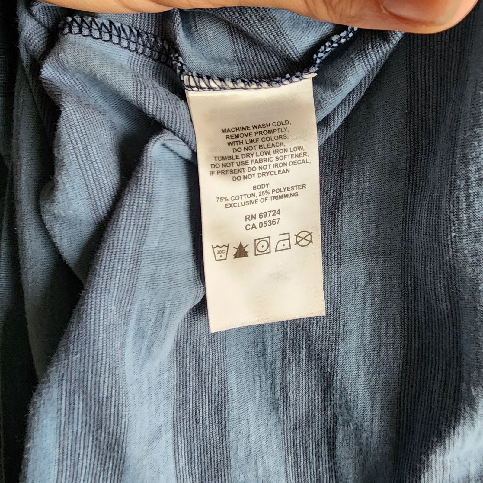 Columbia Columbia Men's Medium Blue Striped Polo Hiking Shirt Size US M / EU 48-50 / 2 - 5 Thumbnail