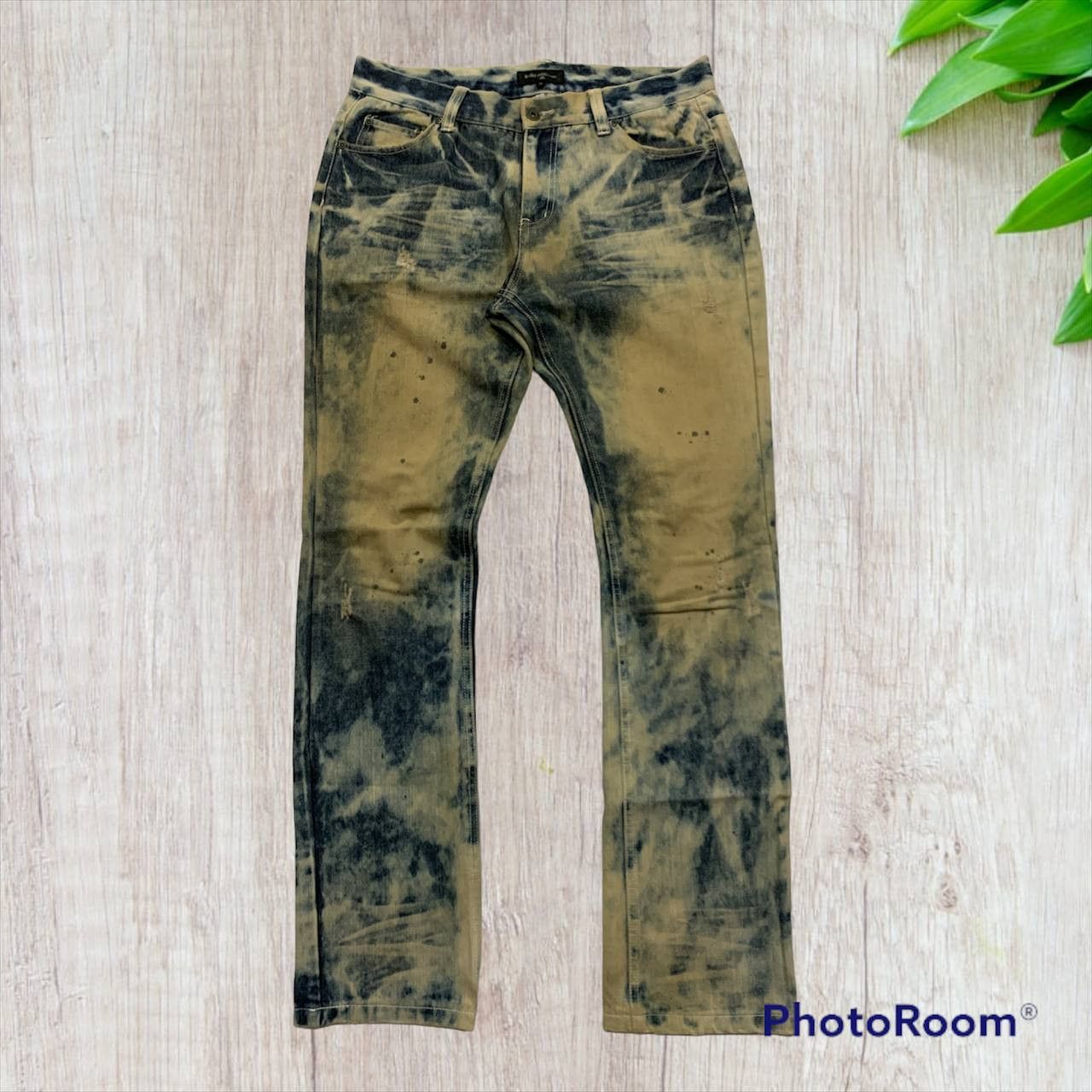 In The Attic Vintage 2000s In The Attic Homme Bleach Jeans Size US 33 - 1 Thumbnail