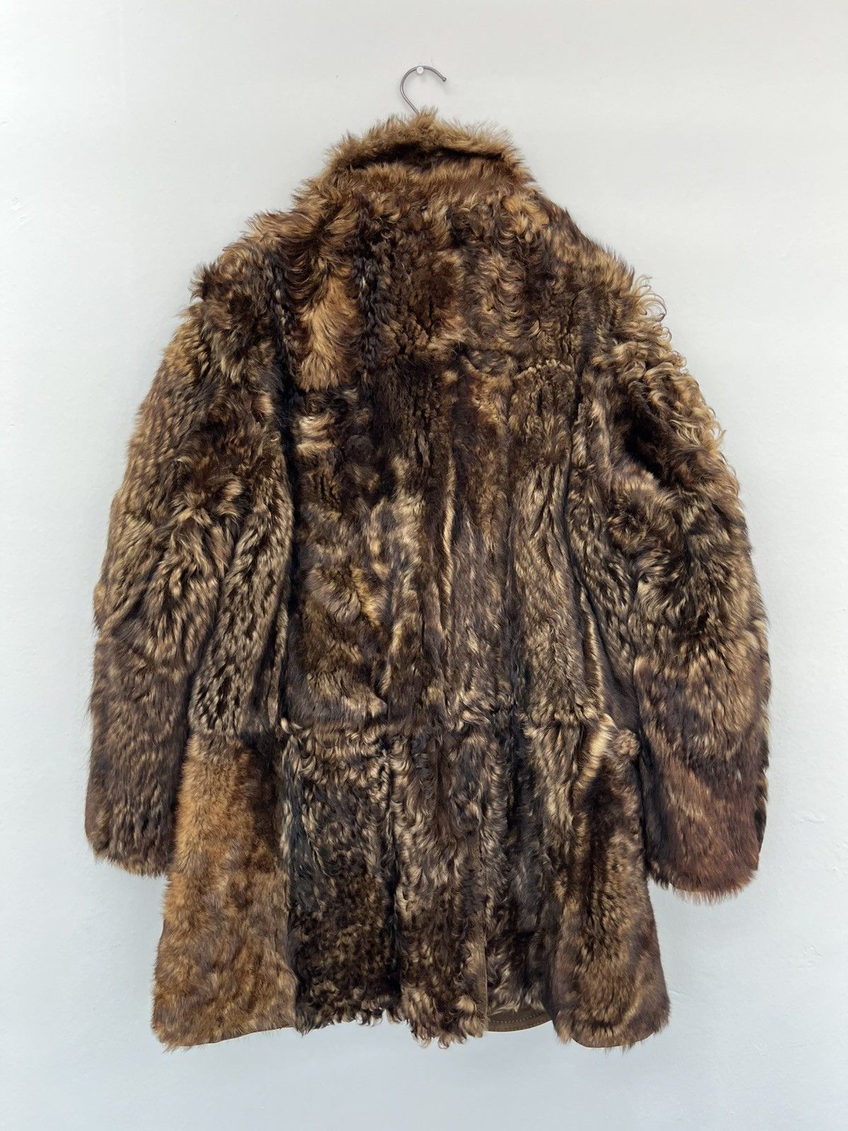 Japanese Brand Niblick Sheepskin Shearling Sun Faded Coat Size US M / EU 48-50 / 2 - 2 Thumbnail