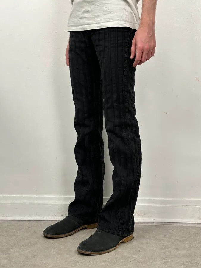 Just Cavalli 2000s Cavalli Black Bootcut Low-Rise Pants Size US 30 / EU 46 - 3 Thumbnail