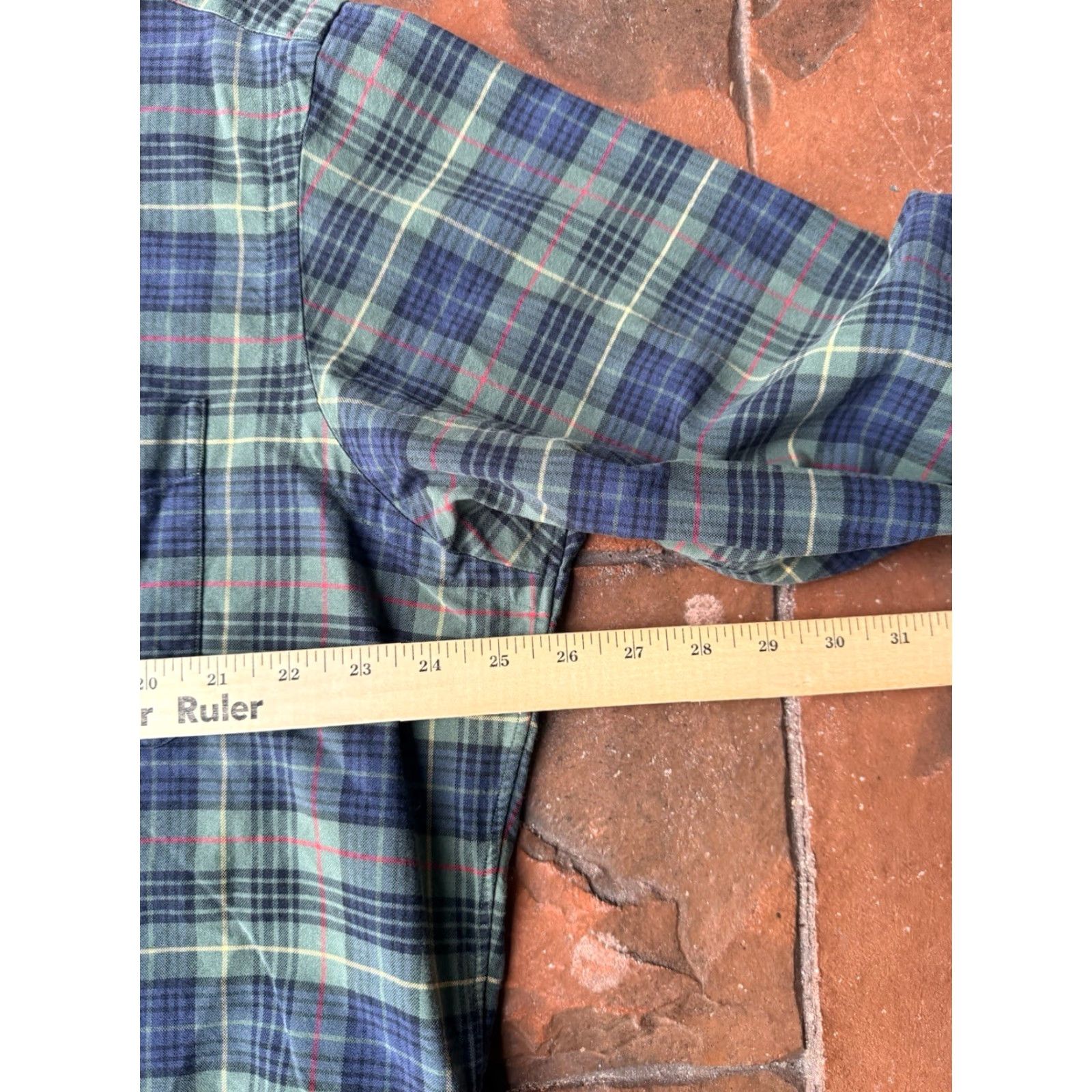 Ralph Lauren VINTAGE Ralph Lauren Plaid Button Up Shirt Men XL Green Long Sleeve Polo (Classic Fit) Size US XL / EU 56 / 4 - 4 Thumbnail