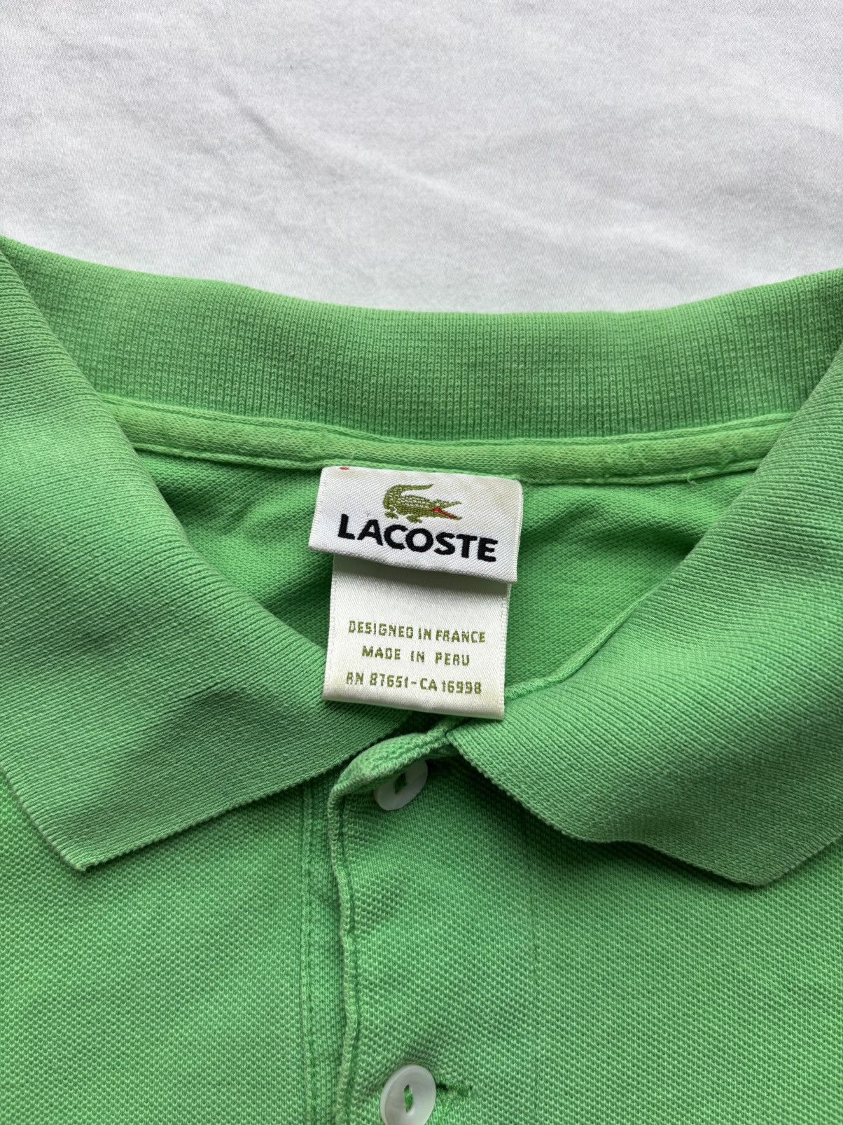 Lacoste Lacoste Classic Piqué Polo Shirt – Signature Crocodile Size US M / EU 48-50 / 2 - 2 Thumbnail