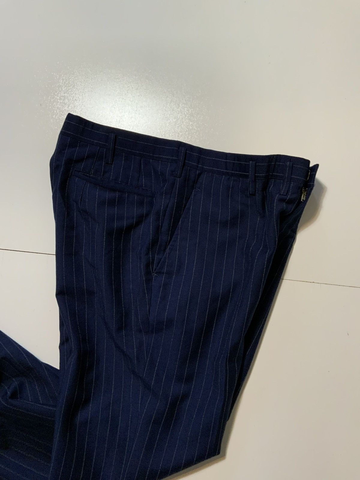Vintage Vintage LordTex Mohair Wool Striped Classic Dress Pants Size US 32 / EU 48 - 8 Thumbnail