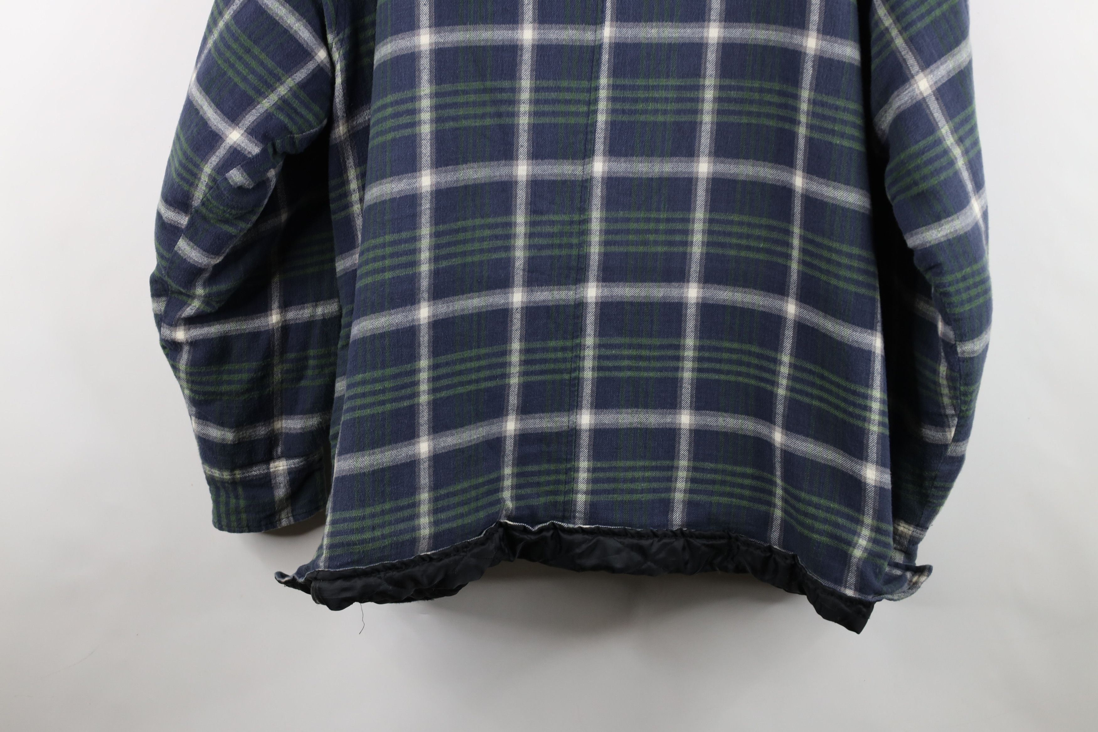 Vintage Vintage 90s Streetwear Fleece Lined Flannel Shirt Jacket Size US XXL / EU 58 / 5 - 14 Thumbnail