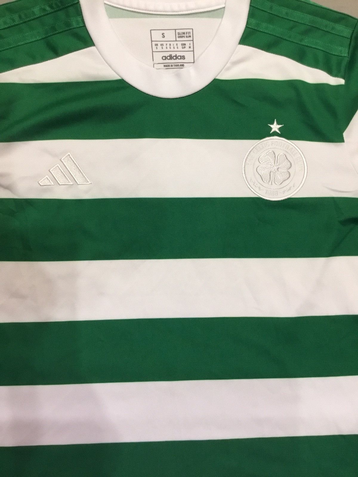 Adidas CELTIC 23/24 FOOTBALL SHIRT JERSEY ANNIVERSARY Size S Size US S / EU 44-46 / 1 - 3 Thumbnail