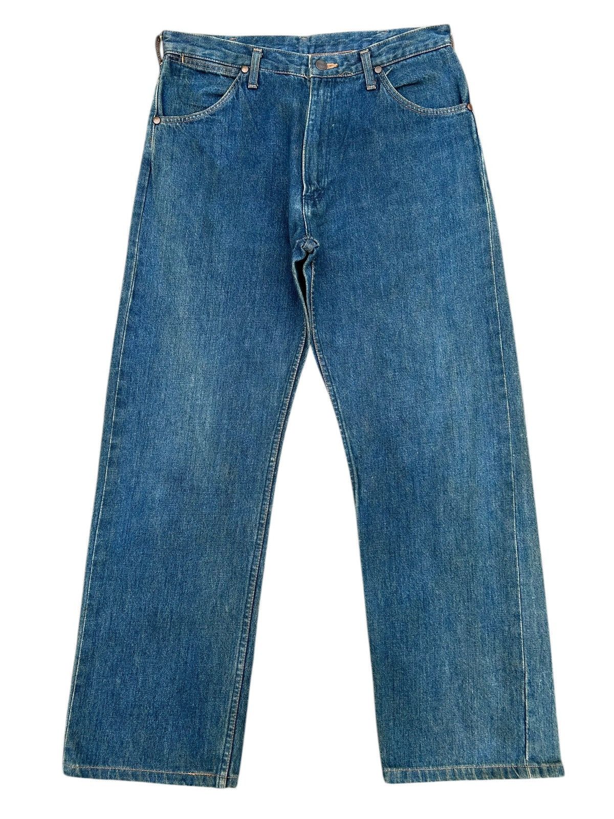 Kapital Vintage Wrangler Blue Bell Selvedge Distressed Denim Jeans Size US 32 / EU 48 - 2 Thumbnail