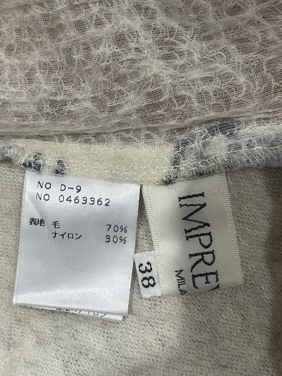 Japanese Brand Imprevisto mesh tops Size XS / US 0-2 / IT 36-38 - 6 Thumbnail