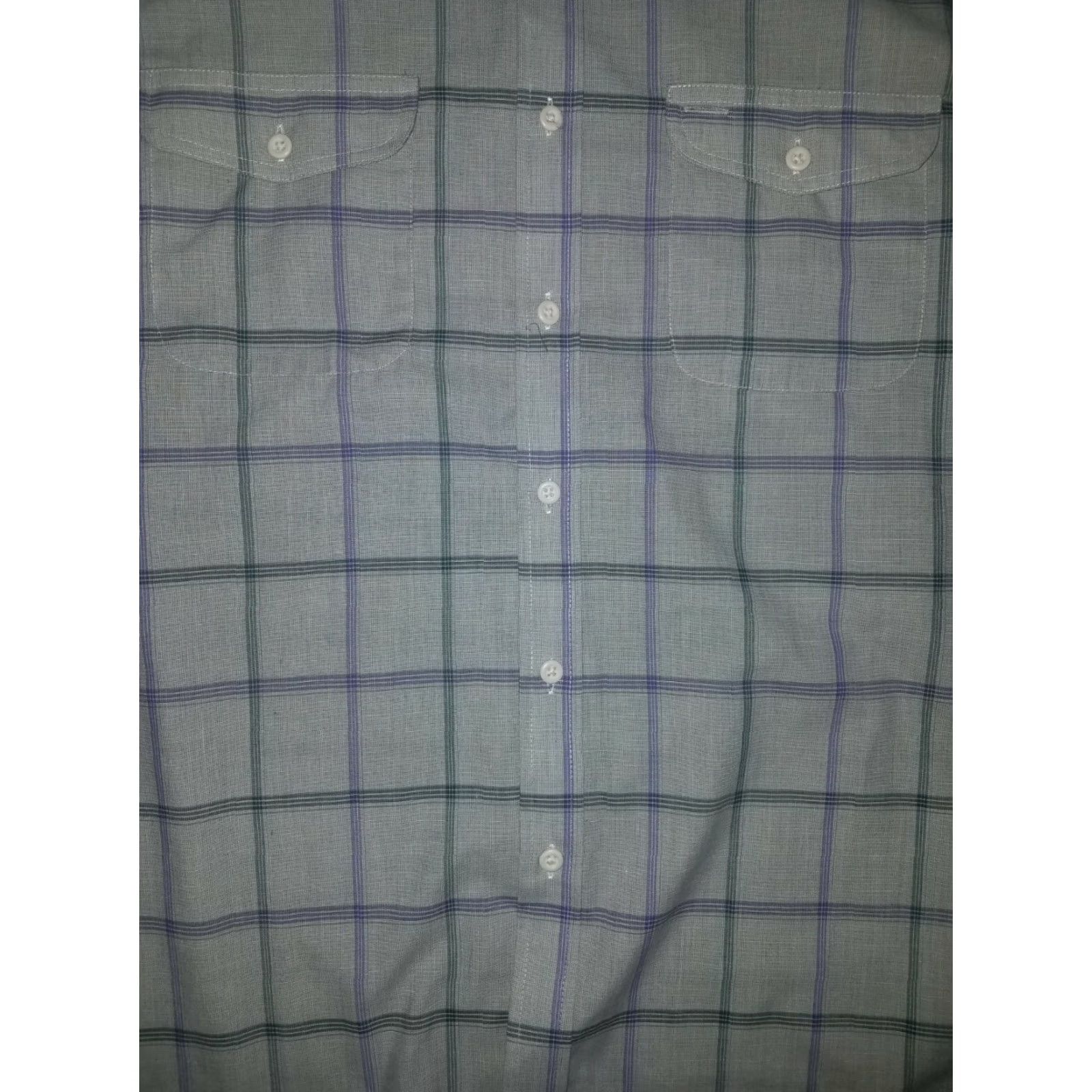 Vintage Knights Bridge For Men Grey Striped Button-Down Shirt XL Mens Regular Long Sleeve Button-Up Shirt Size US XL / EU 56 / 4 - 2 Thumbnail