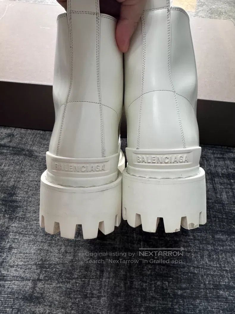 Balenciaga Balenciaga White Thick Sole Martin Boots Size US 11 / EU 44 - 5 Thumbnail
