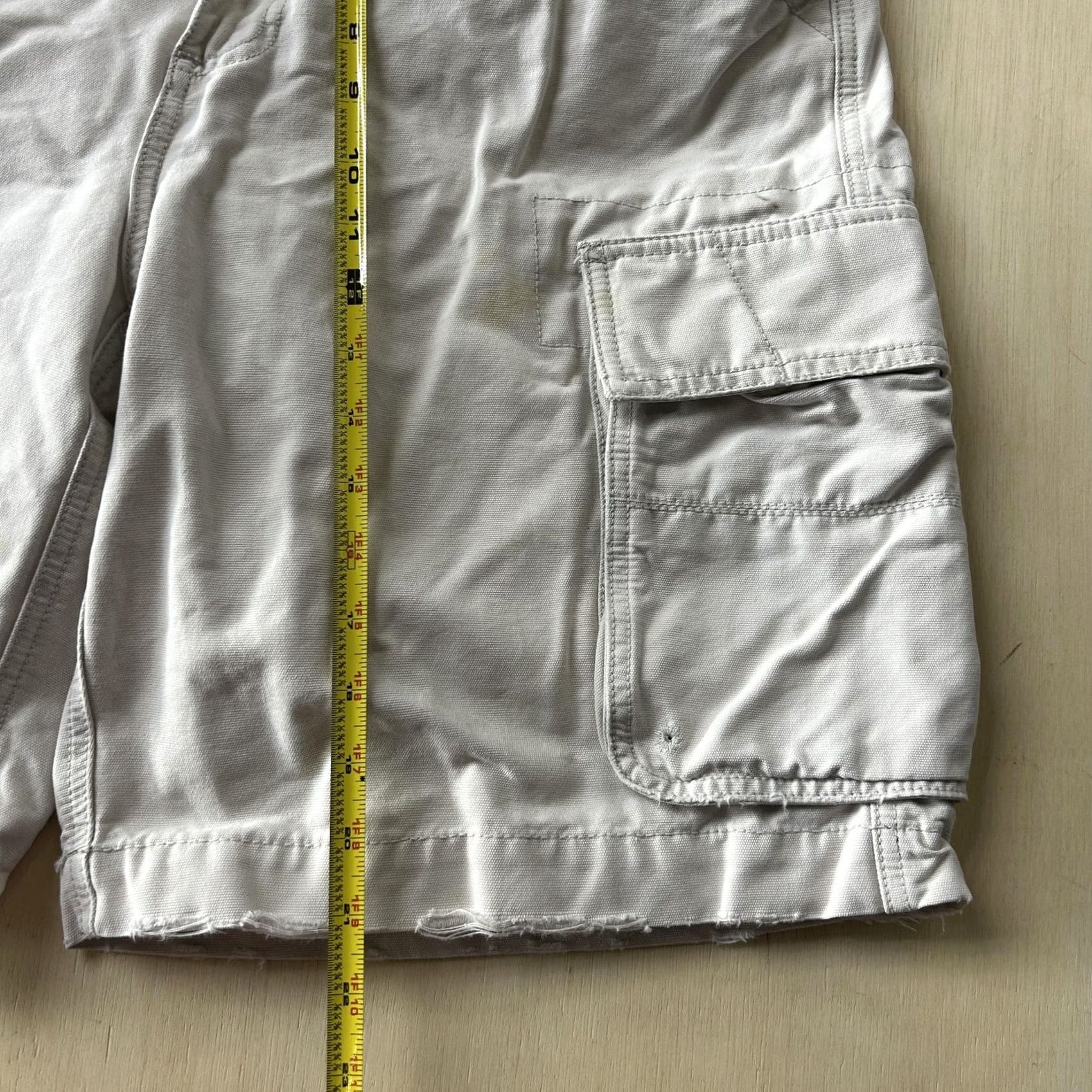 American Eagle Outfitters VINTAGE American Eagle Outfitters Cargo Shorts Mens 34 Beige Canvas Relaxed Size US 34 / EU 50 - 6 Thumbnail