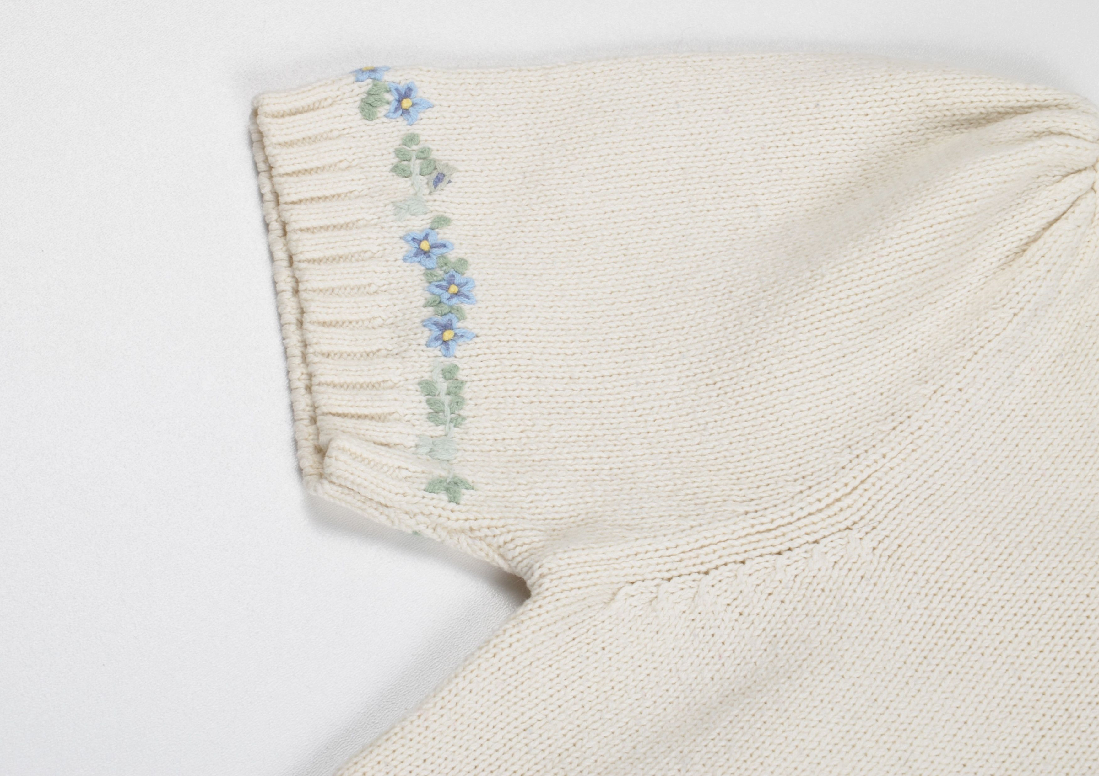L.L. Bean Vintage L.L. Bean 80's Cottagecore Floral Knitted Jumper Size S / US 4 / IT 40 - 3 Thumbnail