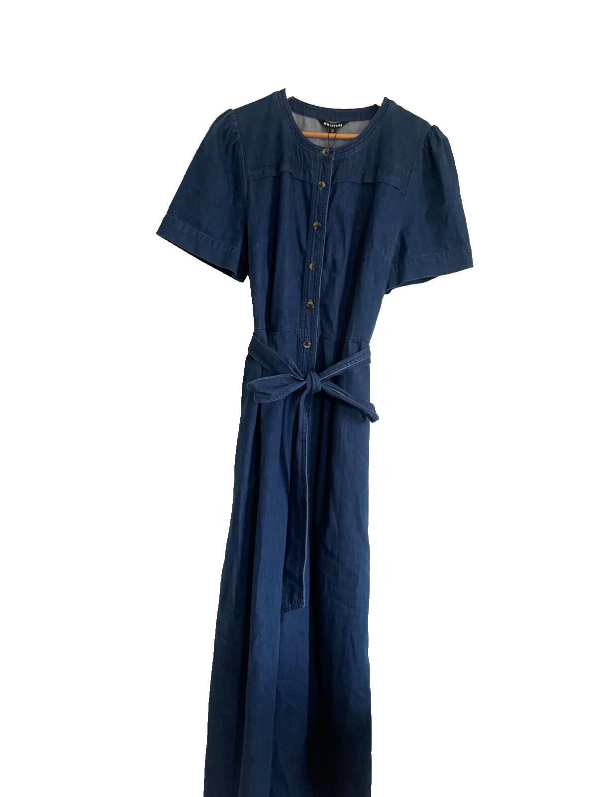 Whistles Whistles Alana Denim Jumpsuit UK 16 BNWT RRP £149 Size 34" / US 12 / IT 48 - 1 Thumbnail