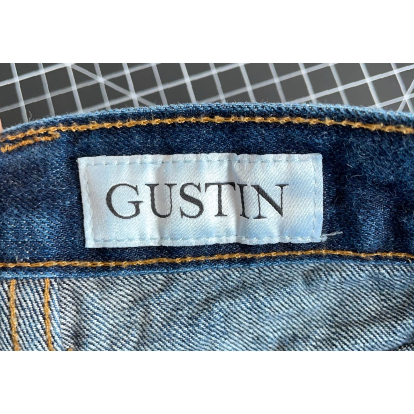 Gustin Gustin California Straight Leg Jeans Men's 32 x 33 Blue Raw Selvedge Denim 5-Pocket Straight Rise Mid Vintage: No Mens Size US 32 / EU 48 - 3 Thumbnail