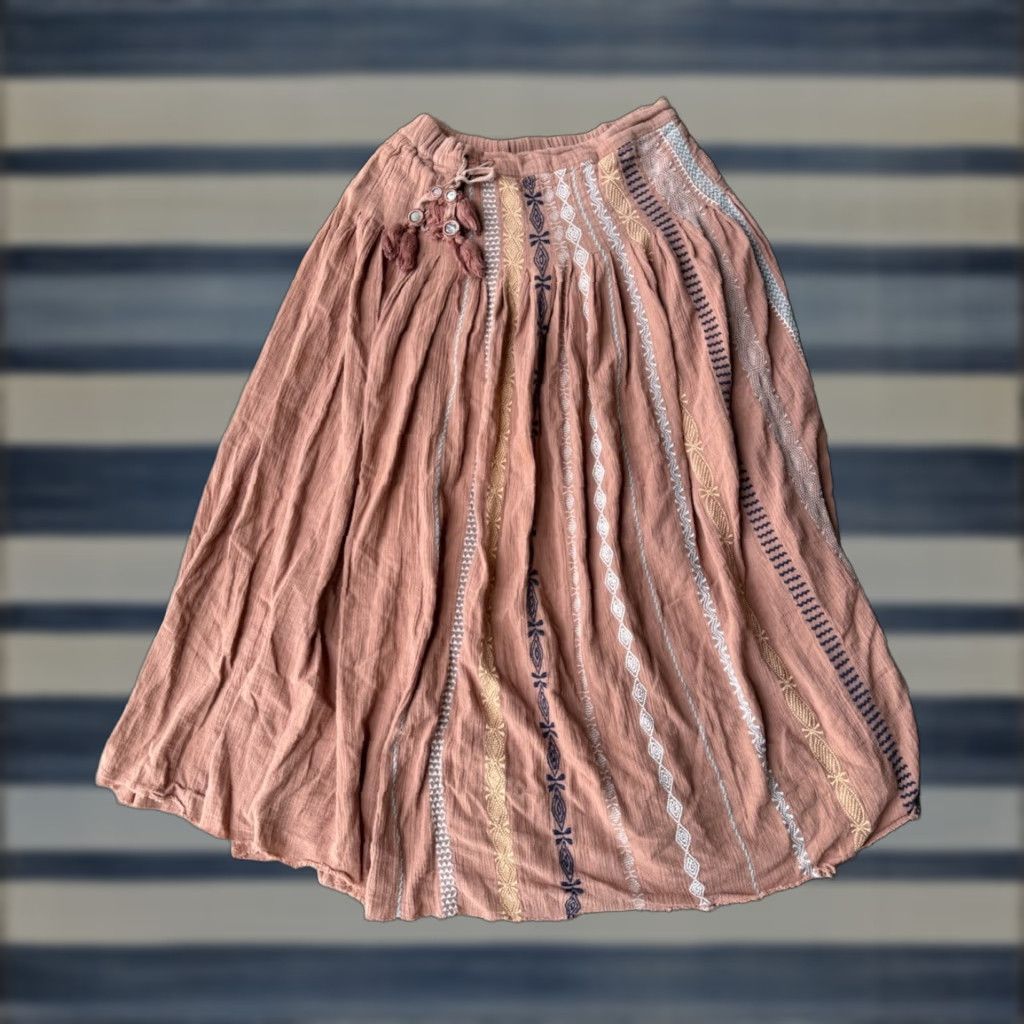 Free People Free People FP One Kathna Skirt Women’s XS Boho Frayed Hem Size 26" / US 2 / IT 38 - 1 Thumbnail
