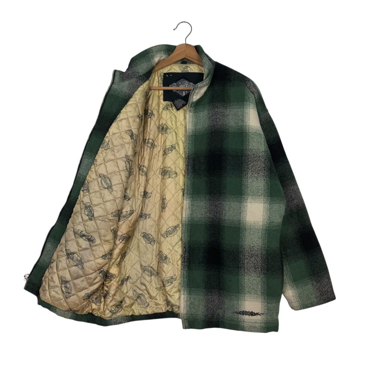 Japanese Brand 🔥VINTAGE WOOL ZIPPER JACKET SNOWBOARDS SIMS TARTAN DESIGN Size US S / EU 44-46 / 1 - 13 Thumbnail