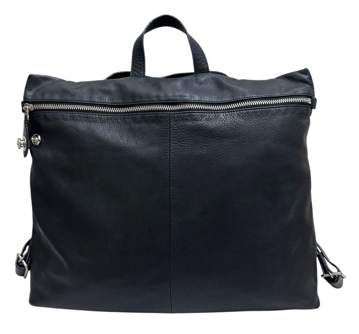 Yohji Yamamoto RARE‼️ KAWA-KAWA JAPAN BY YOHJI YAMAMOTO FULL LEATHER BAGPACK Size ONE SIZE - 3 Thumbnail