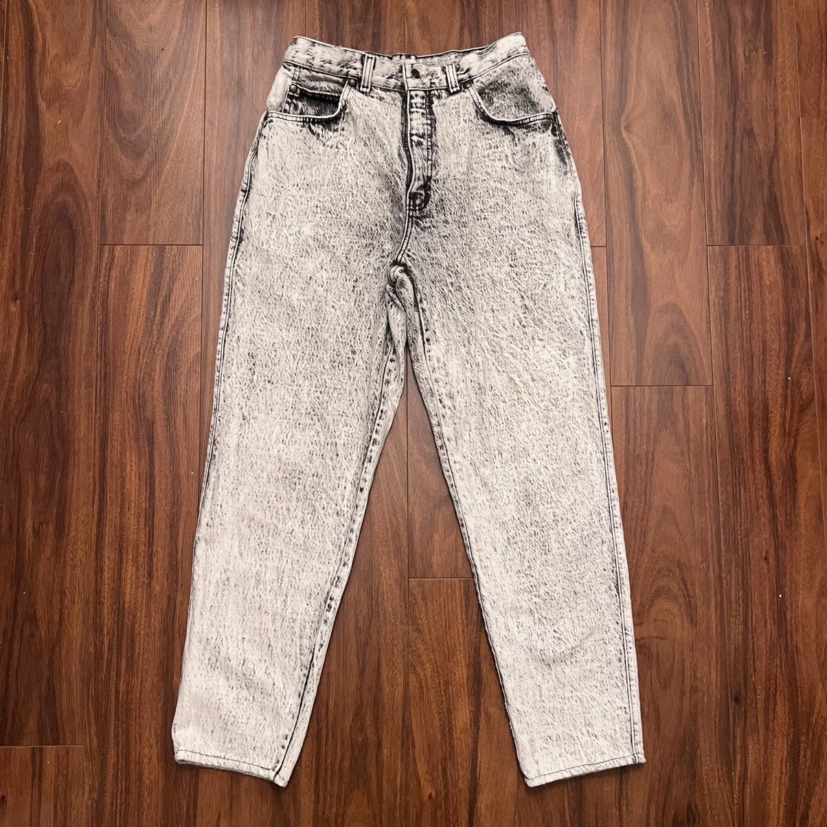 Levi's Vintage Clothing Vintage 80s Levis 544 high waisted acid wash Denim Jeans 11 Size 34" / US 12 / IT 48 - 2 Thumbnail