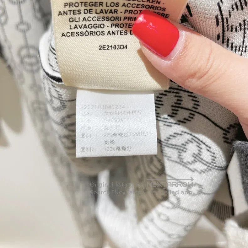 Hermes Hermes Black and white pig nose print knit cardigan jacket Size XXS / US 00 / IT 34 - 5 Thumbnail